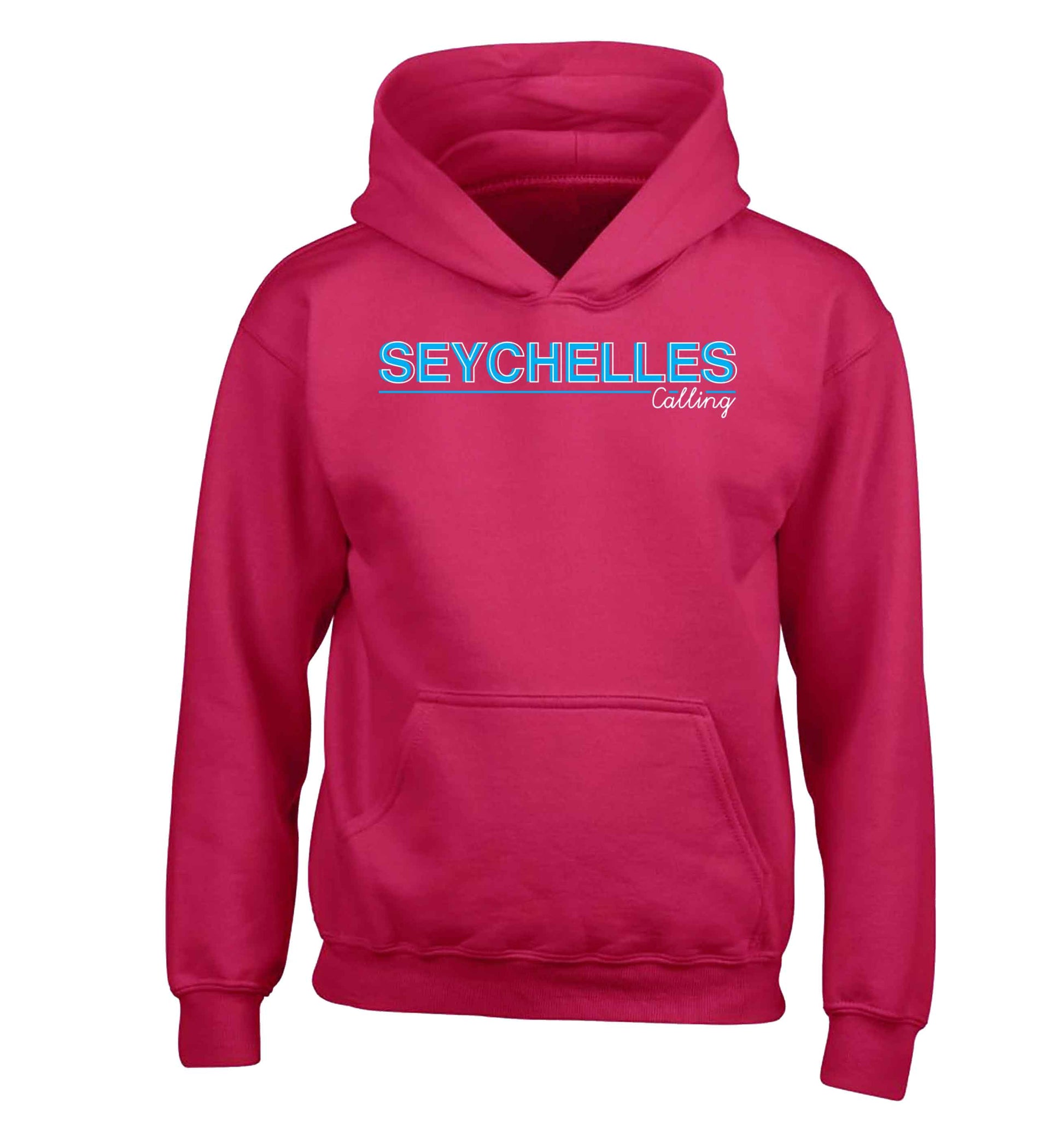 Seychelles calling children's pink hoodie 12-13 Years