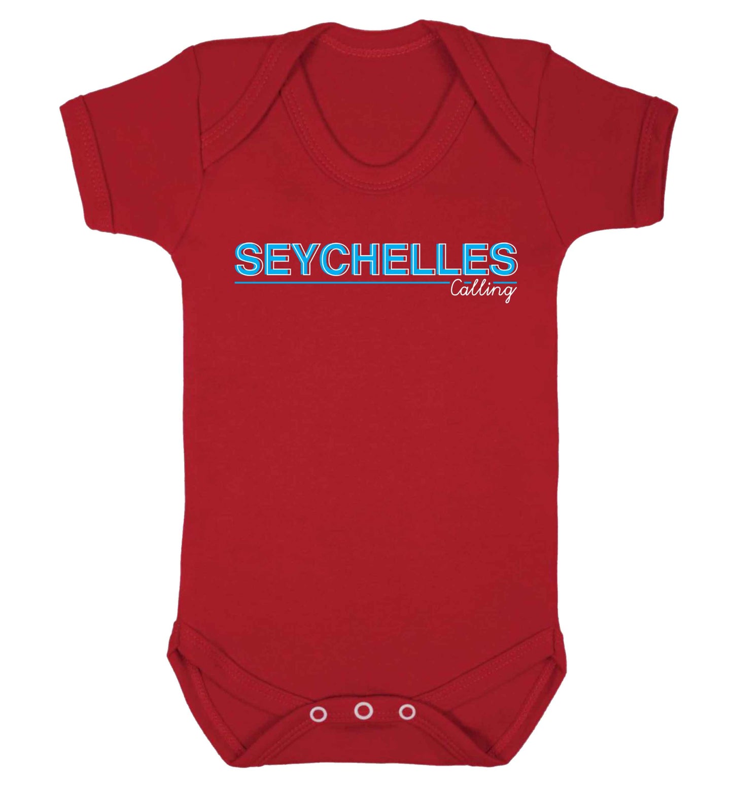 Seychelles calling Baby Vest red 18-24 months