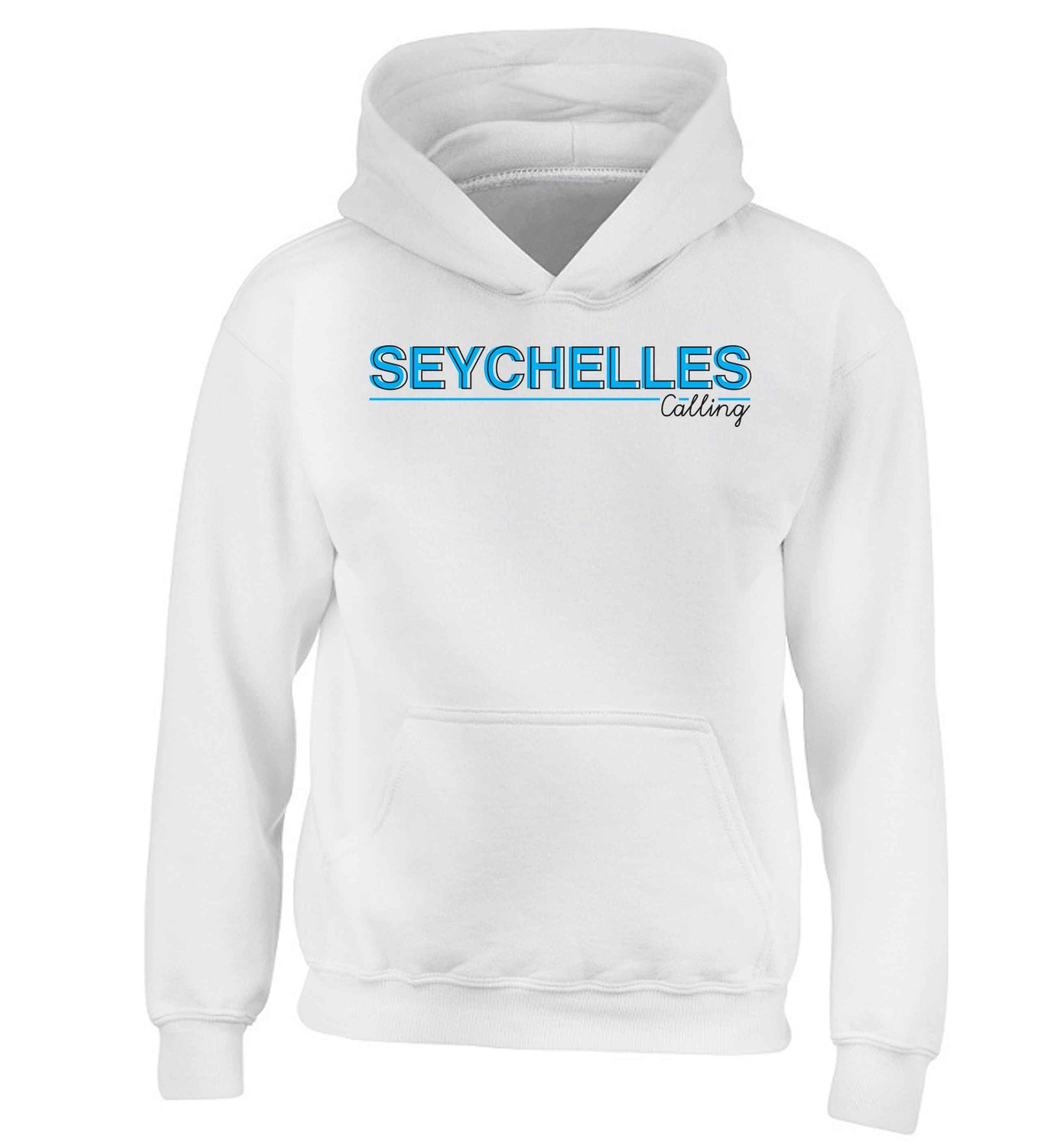 Seychelles calling children's white hoodie 12-13 Years