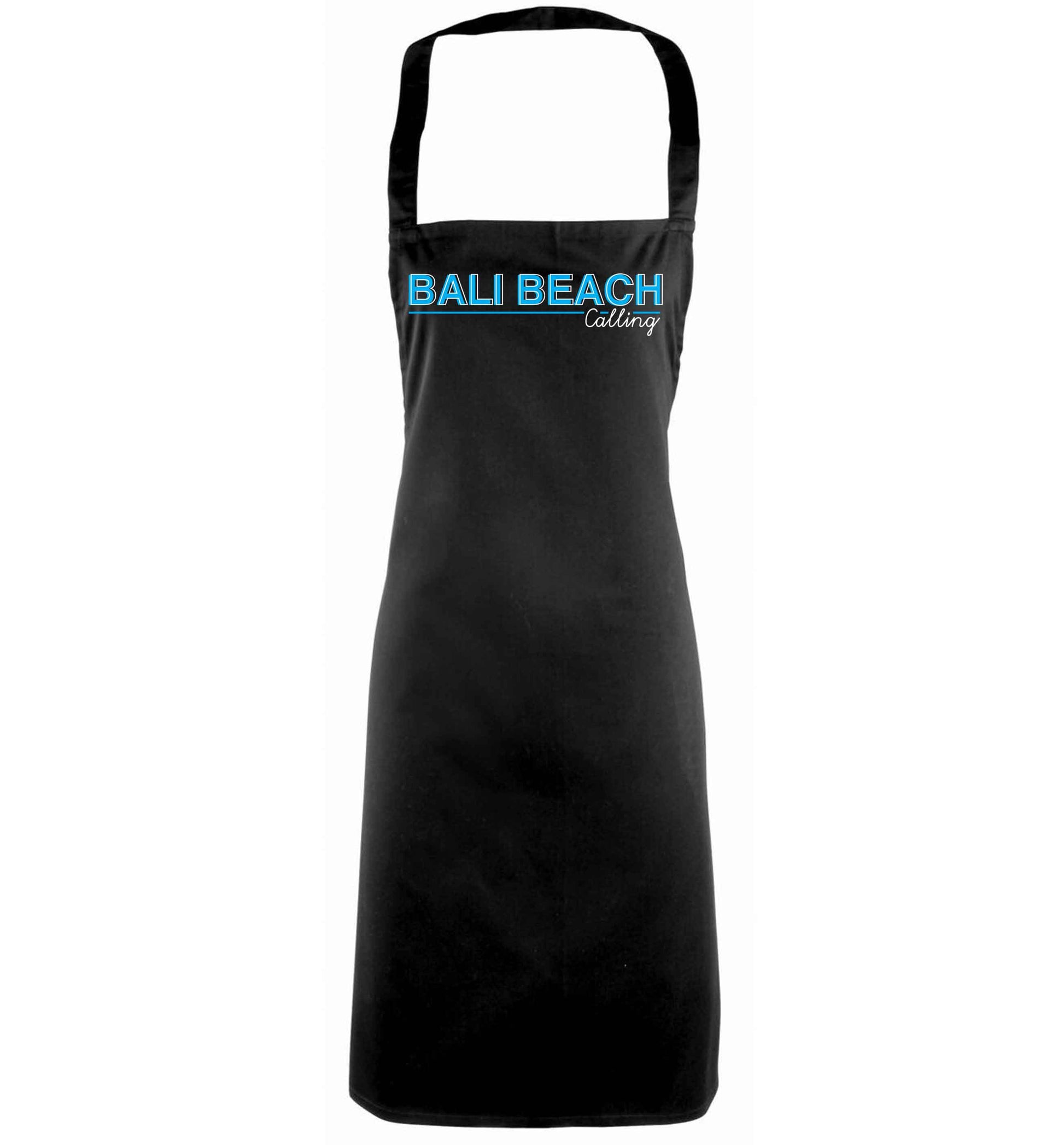 Bali beach calling black apron