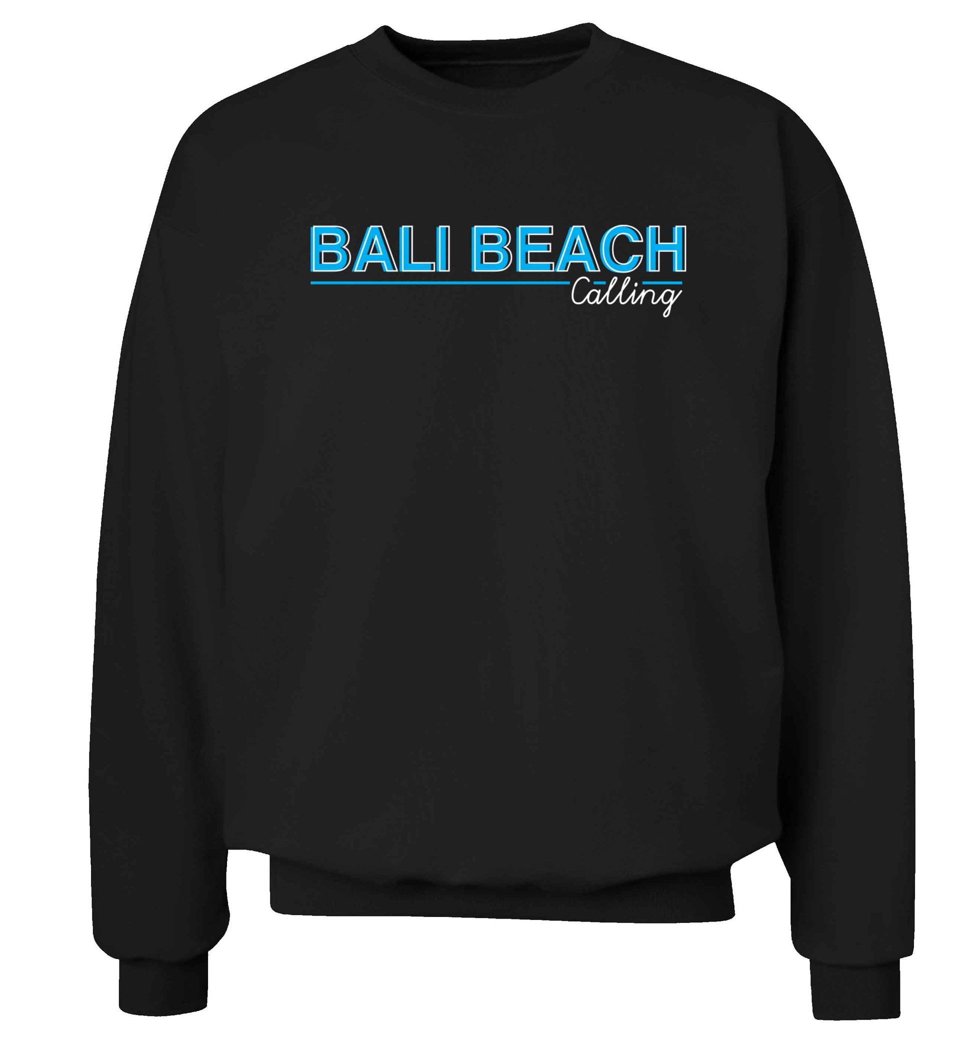 Bali beach calling Adult's unisex black Sweater 2XL