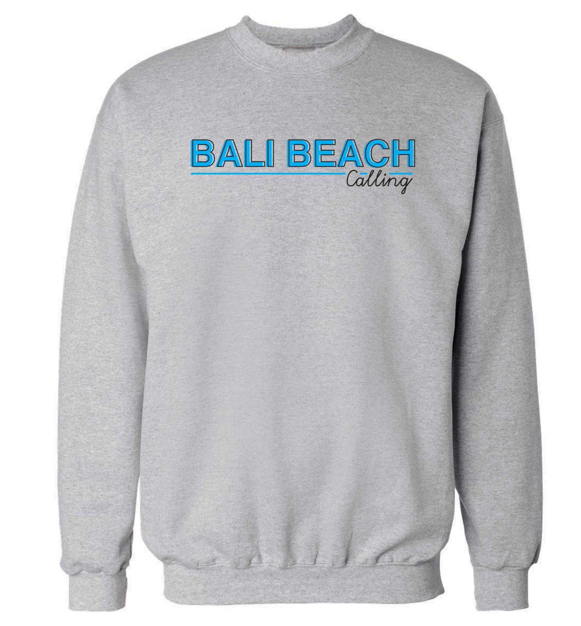 Bali beach calling Adult's unisex grey Sweater 2XL