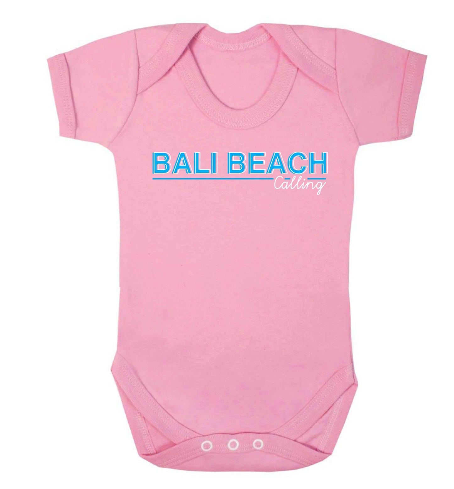 Bali beach calling Baby Vest pale pink 18-24 months