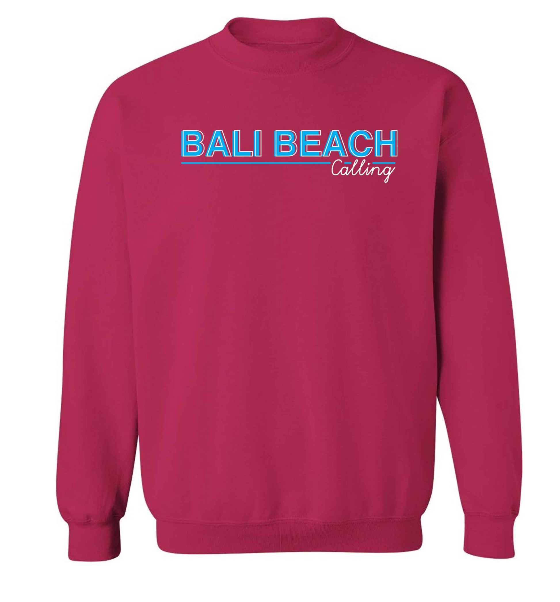 Bali beach calling Adult's unisex pink Sweater 2XL