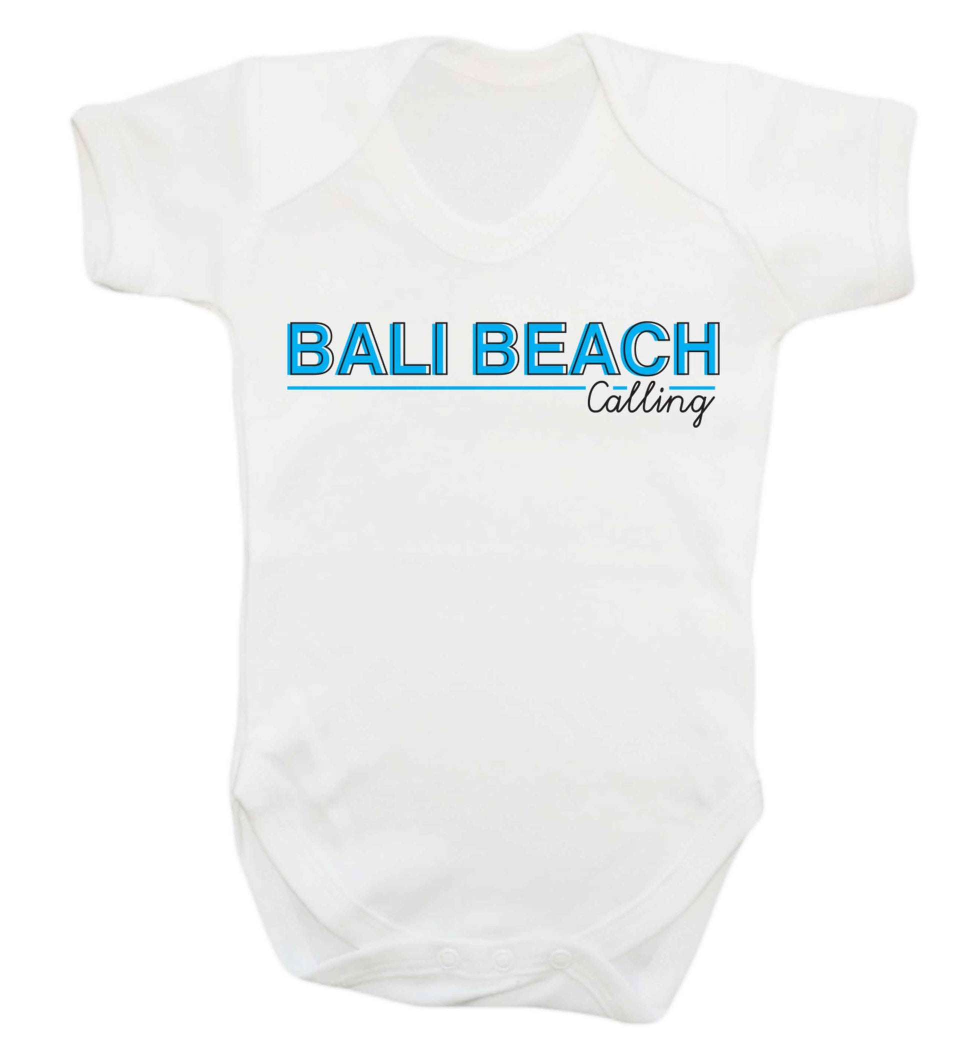 Bali beach calling Baby Vest white 18-24 months