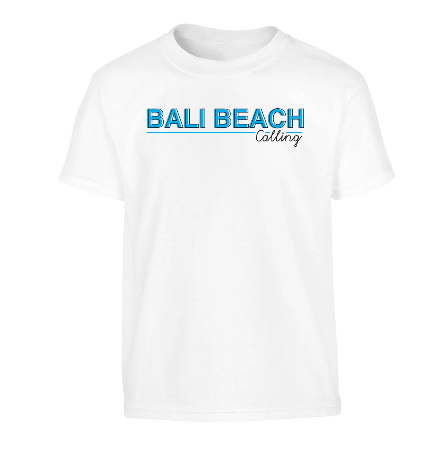 Bali beach calling Children's white Tshirt 12-13 Years