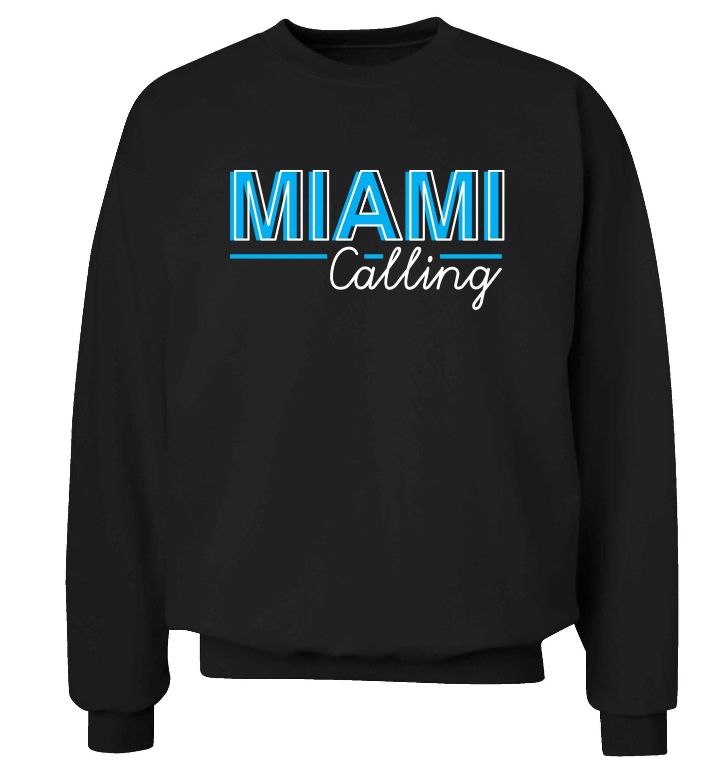 Miami calling Adult's unisex black Sweater 2XL