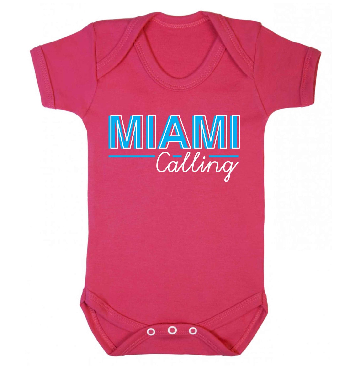 Miami calling Baby Vest dark pink 18-24 months