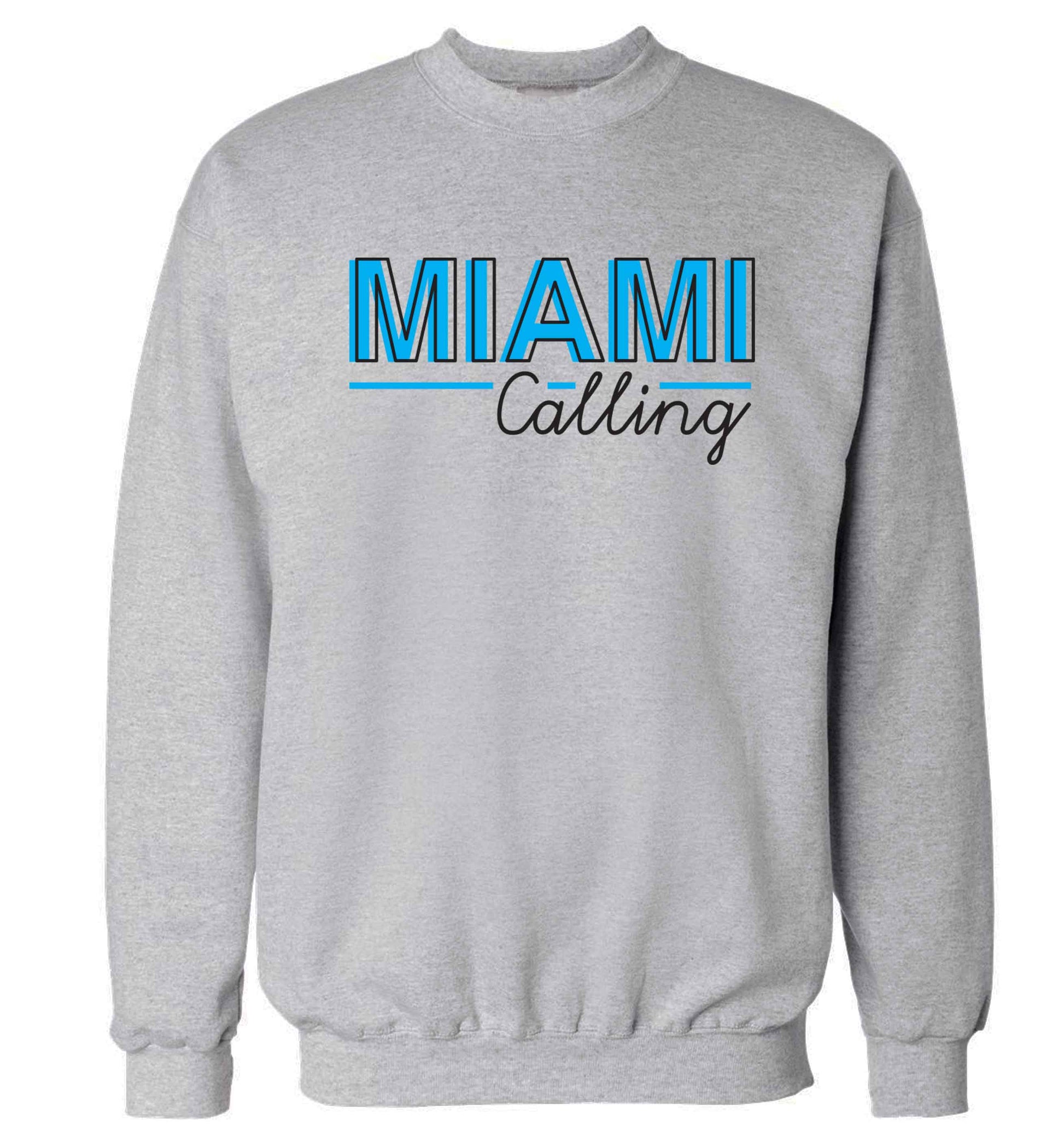 Miami calling Adult's unisex grey Sweater 2XL