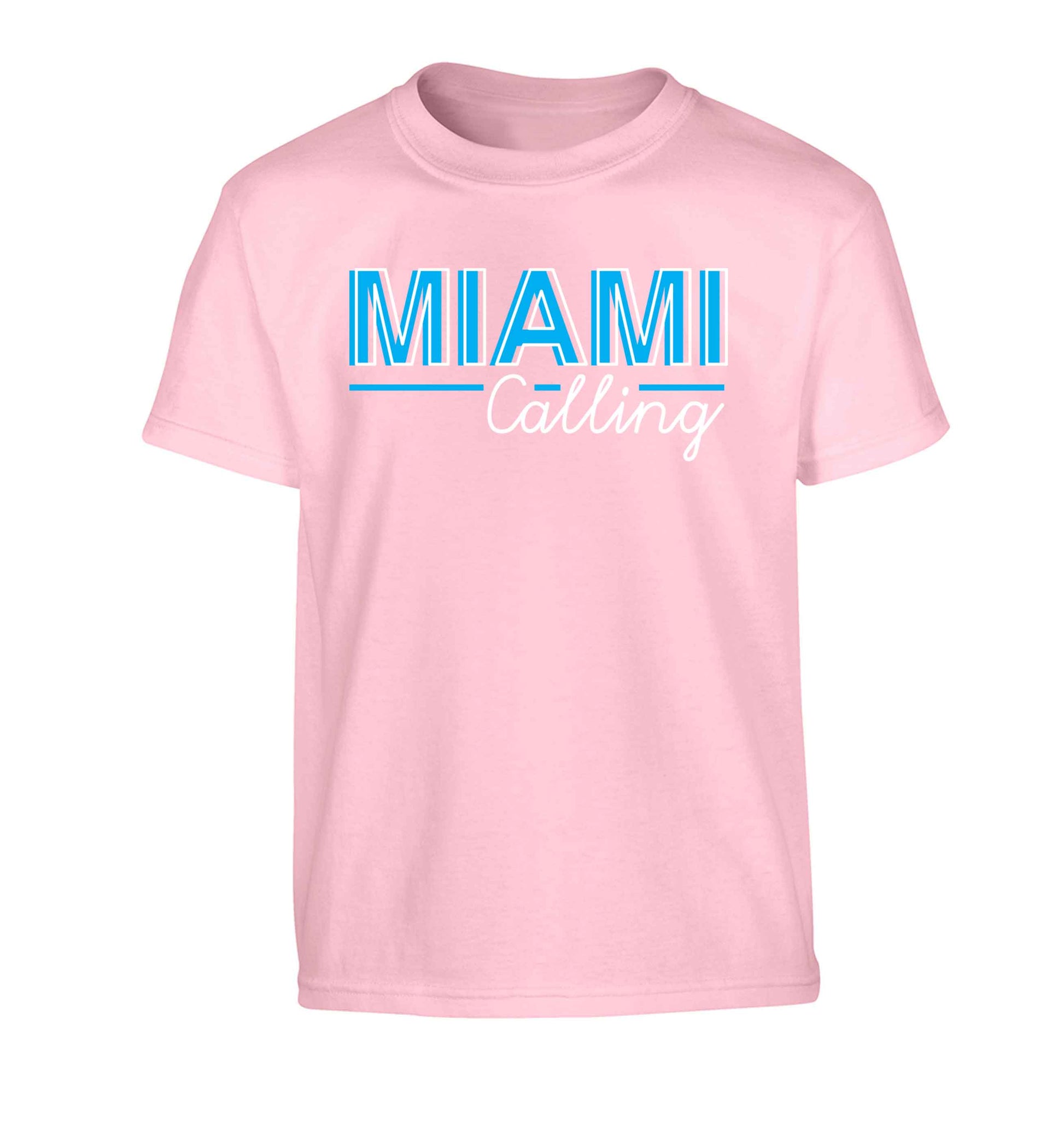 Miami calling Children's light pink Tshirt 12-13 Years