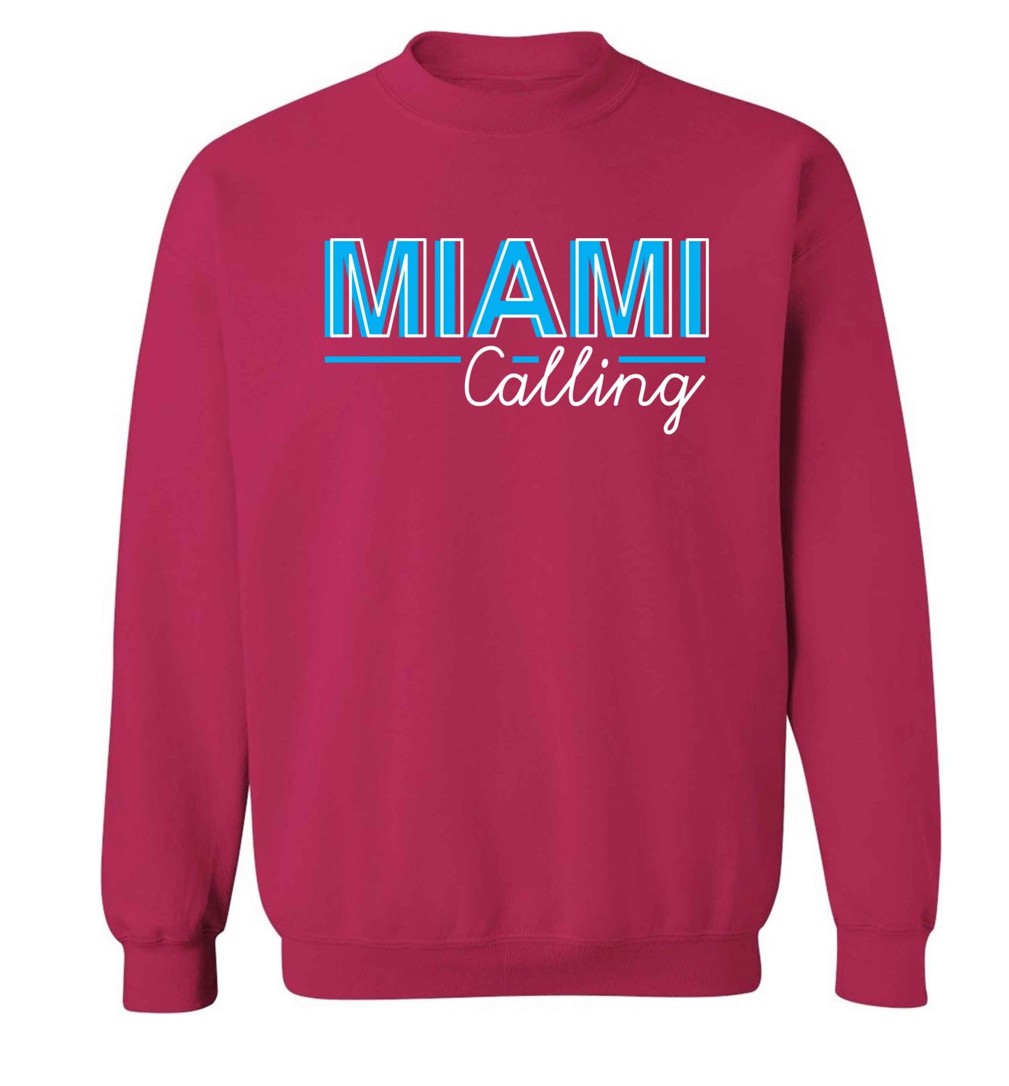 Miami calling Adult's unisex pink Sweater 2XL