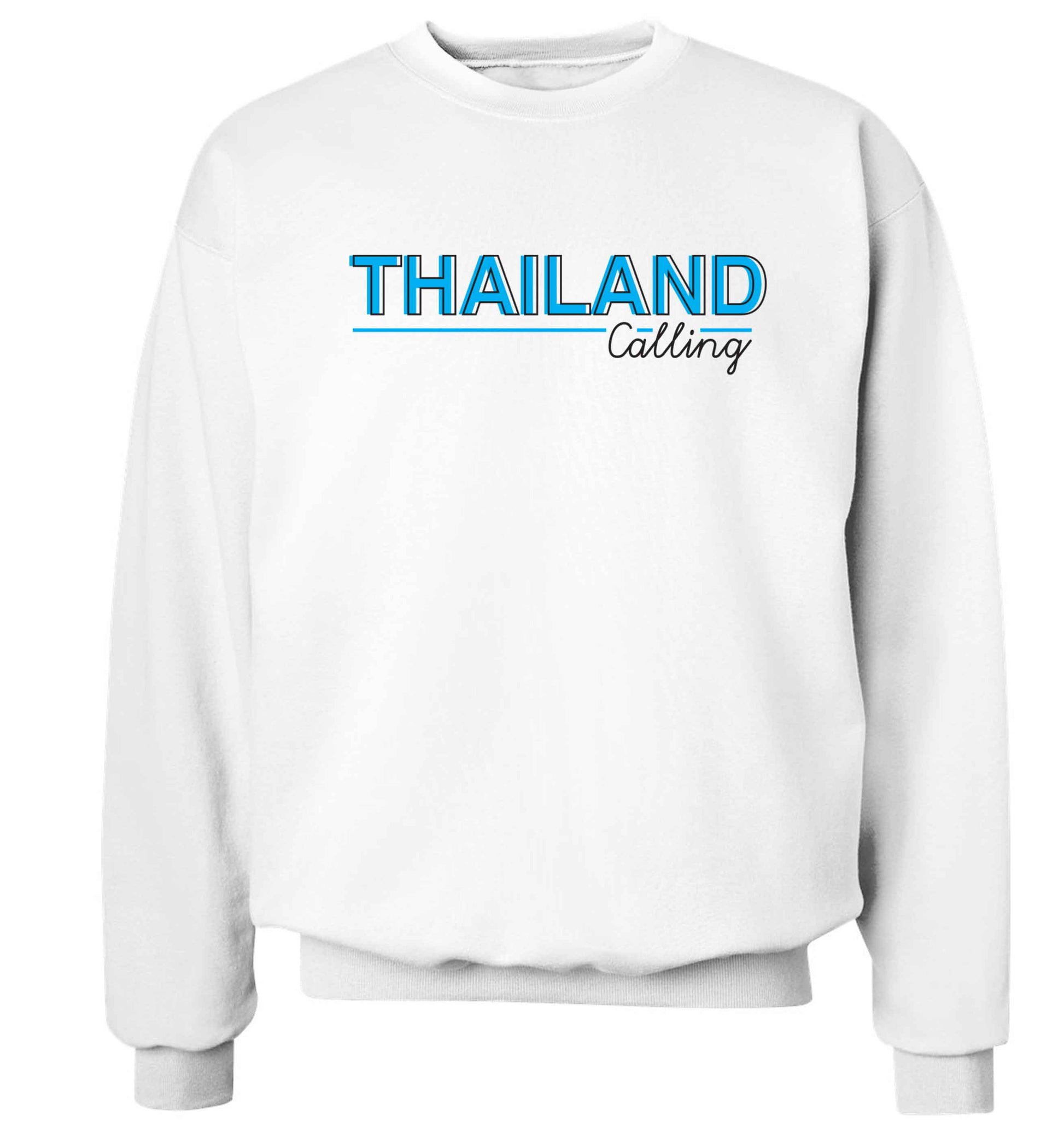 Thailand calling Adult's unisex white Sweater 2XL