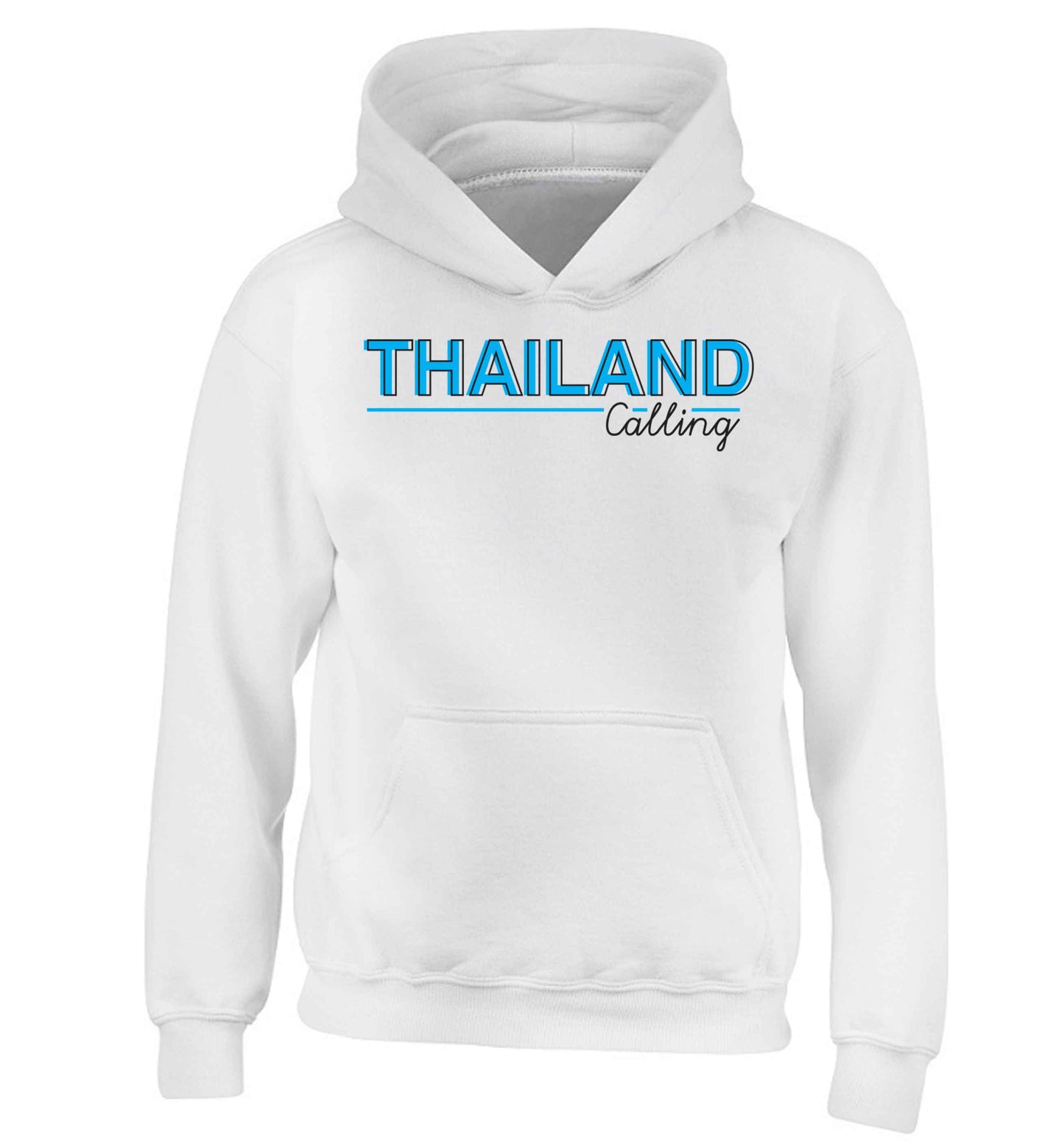 Thailand calling children's white hoodie 12-13 Years