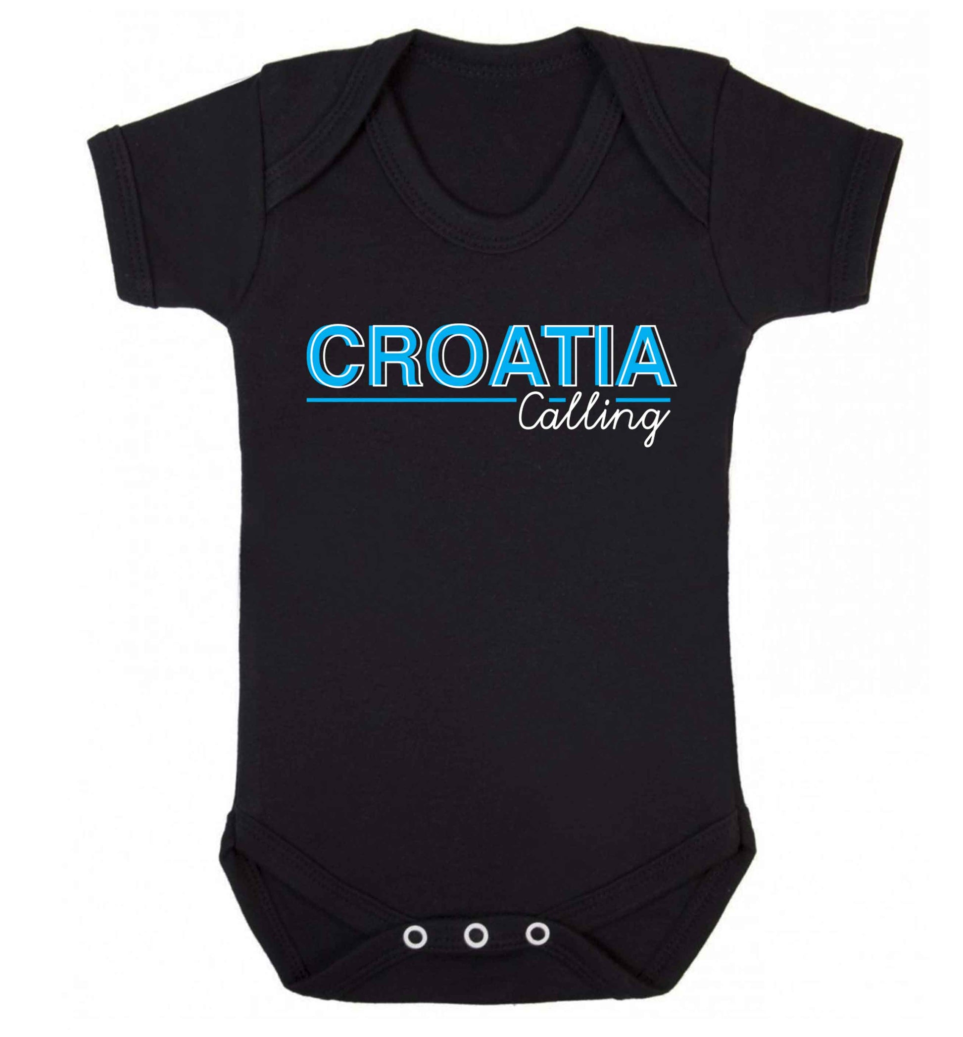 Croatia calling Baby Vest black 18-24 months