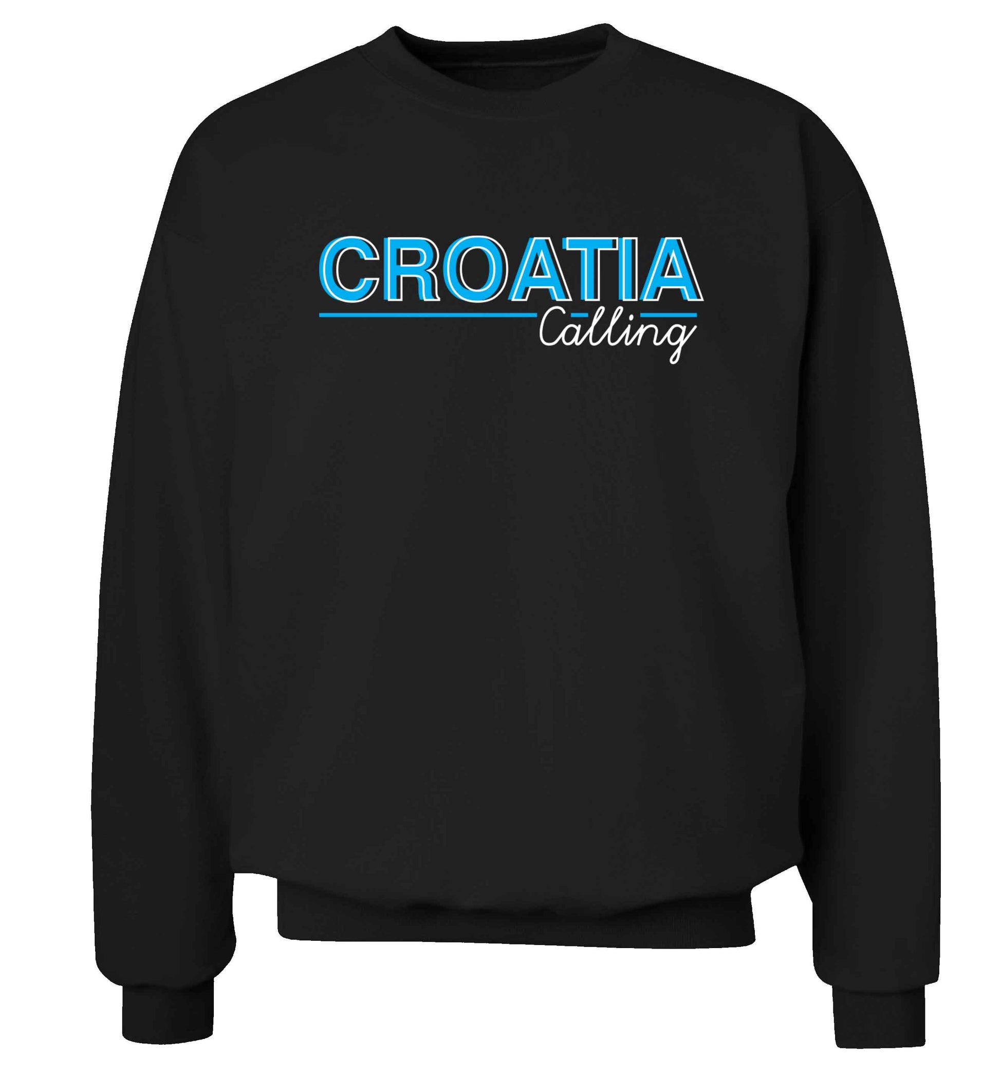 Croatia calling Adult's unisex black Sweater 2XL