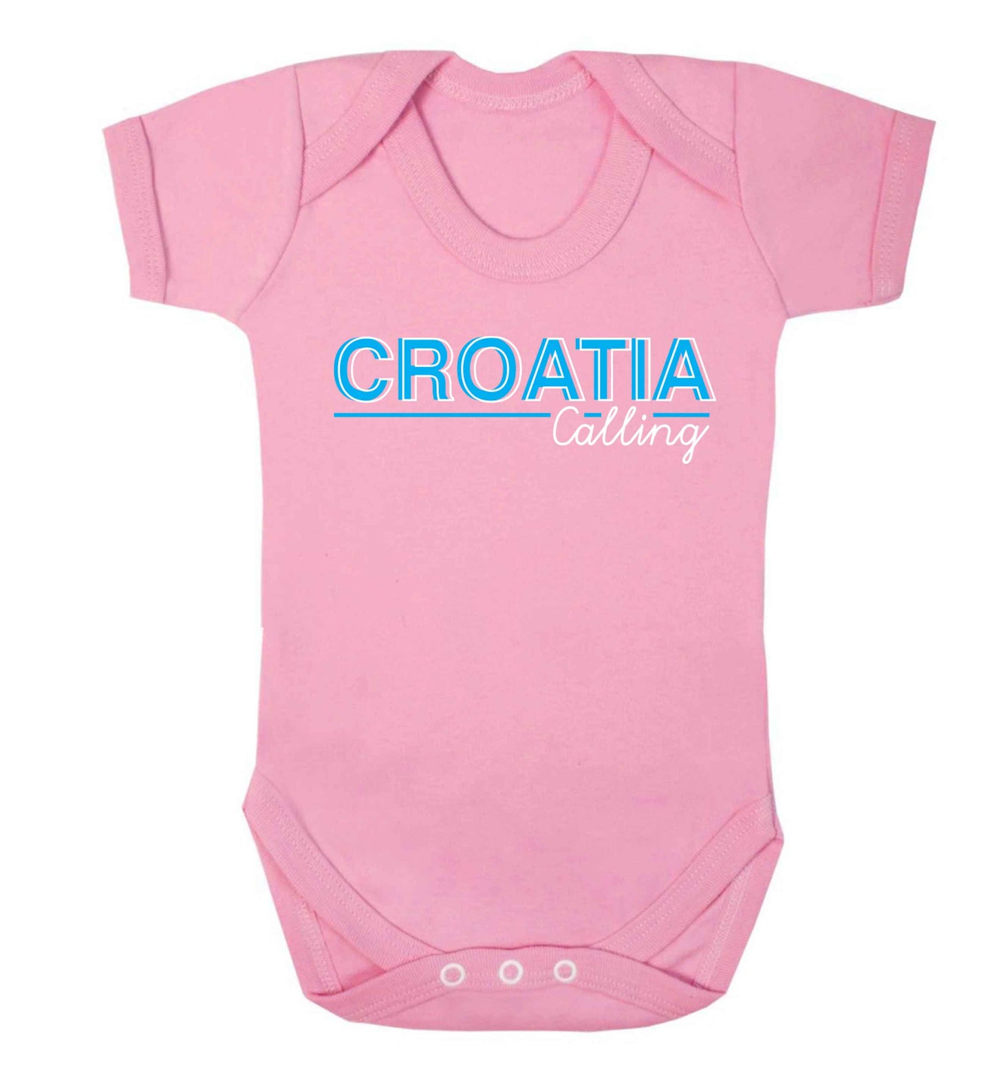 Croatia calling Baby Vest pale pink 18-24 months