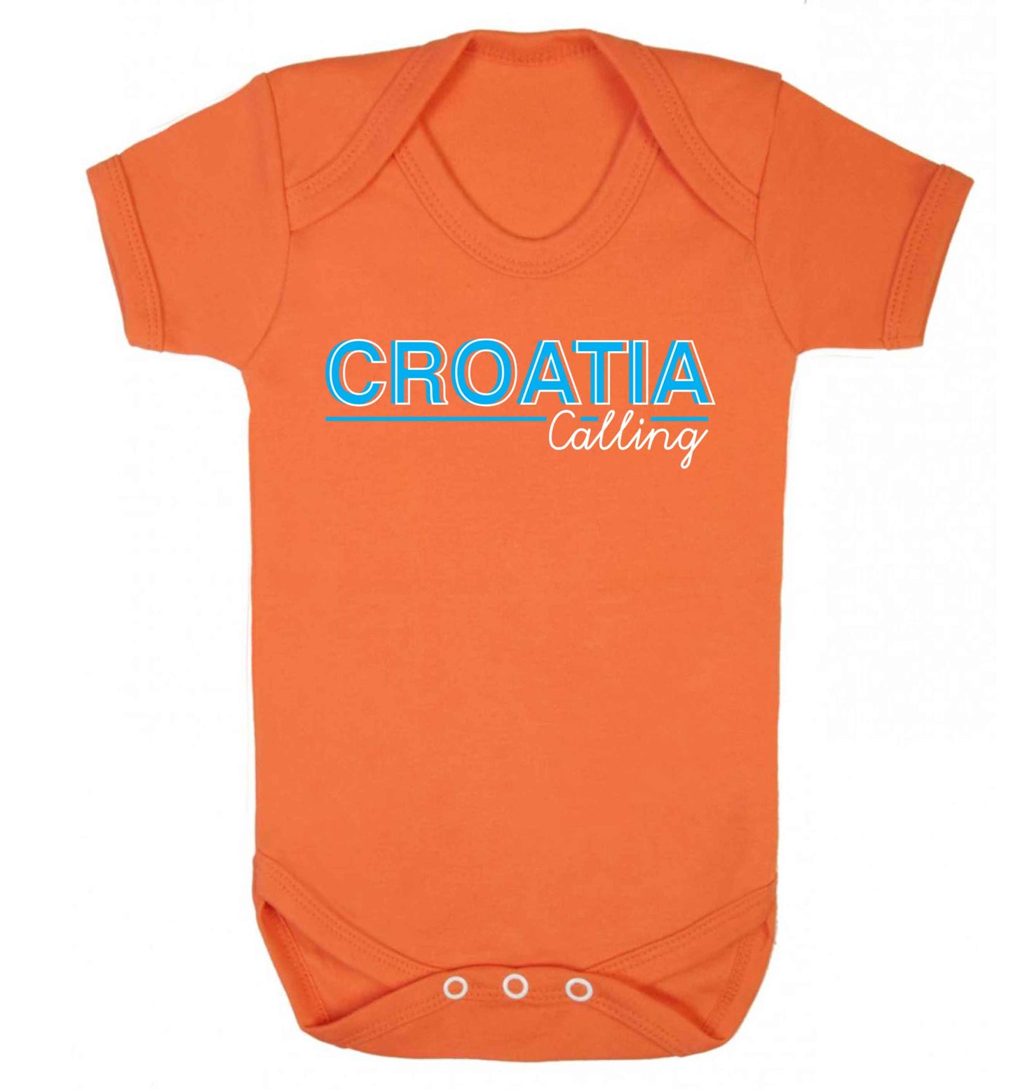 Croatia calling Baby Vest orange 18-24 months