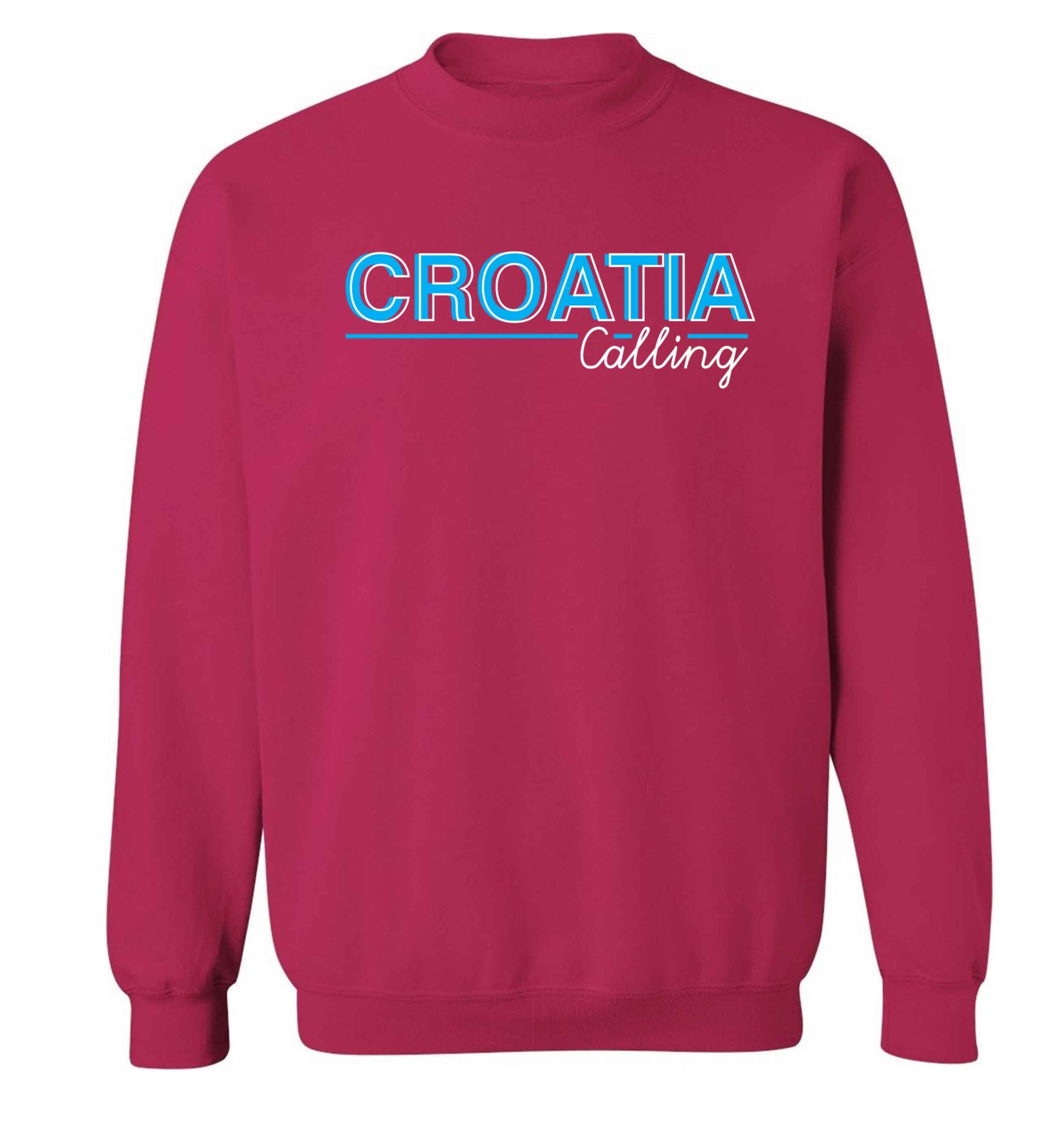 Croatia calling Adult's unisex pink Sweater 2XL