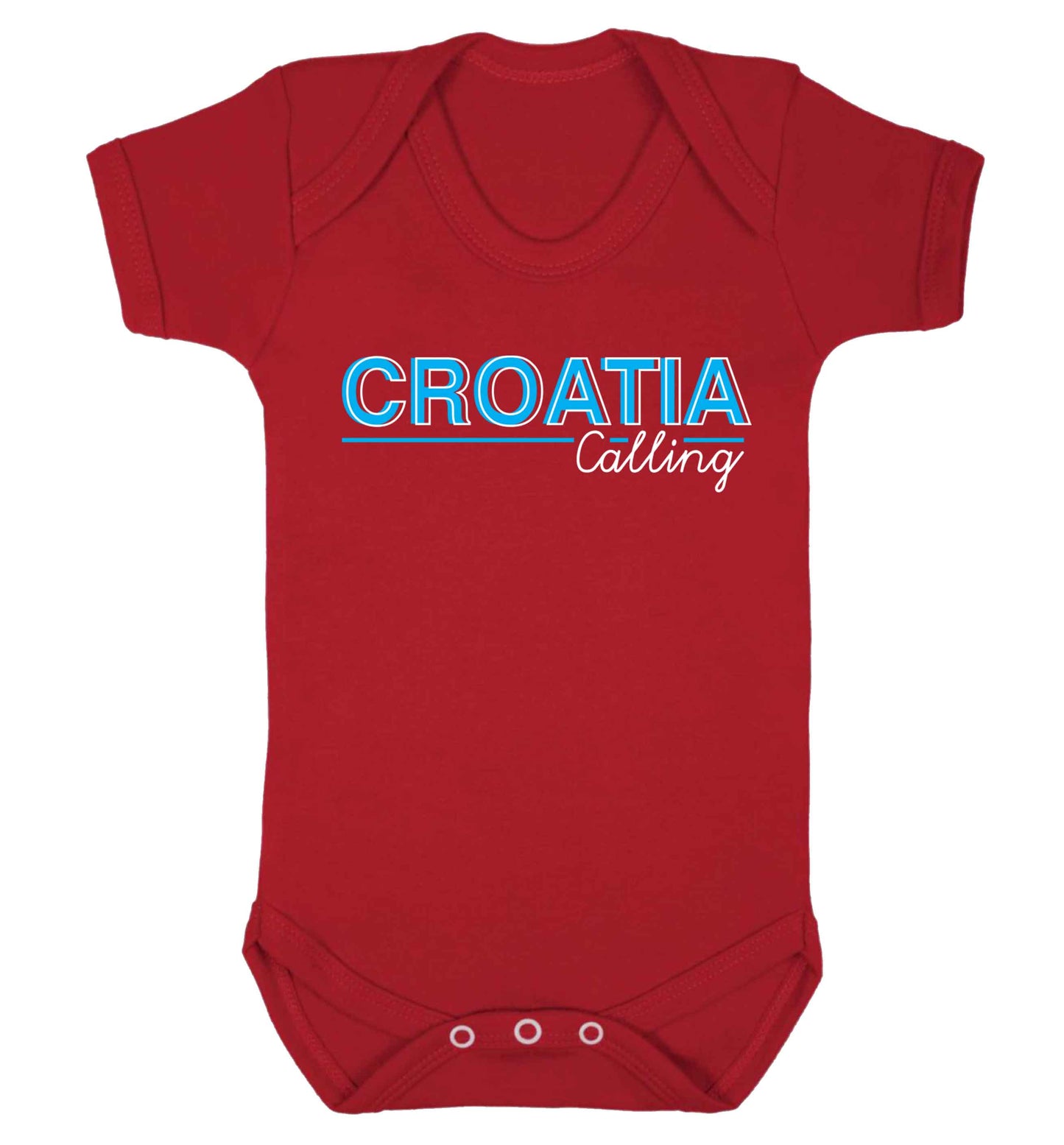 Croatia calling Baby Vest red 18-24 months