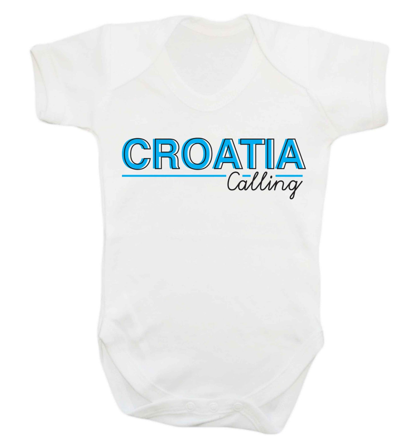 Croatia calling Baby Vest white 18-24 months