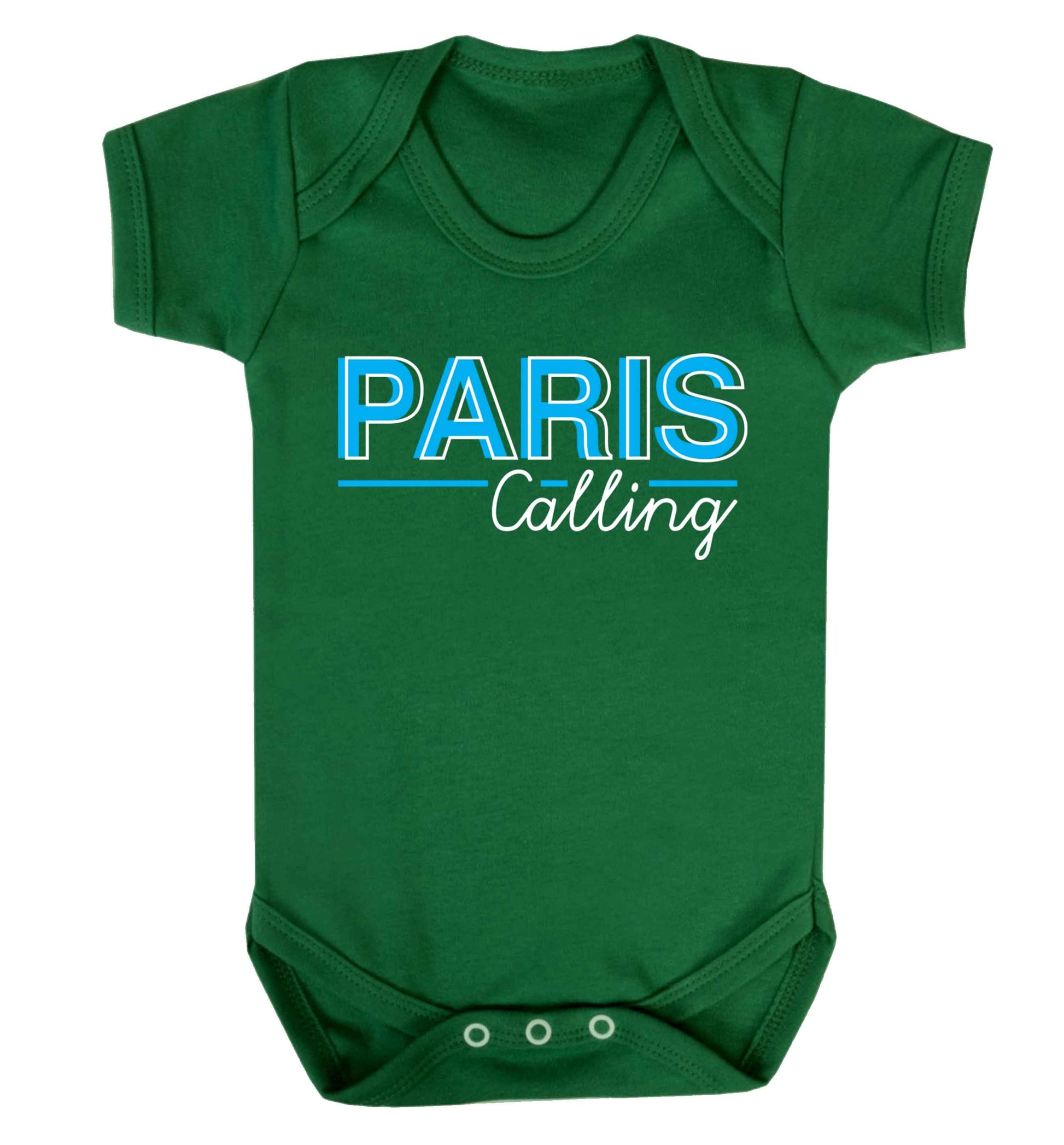 Paris calling Baby Vest green 18-24 months