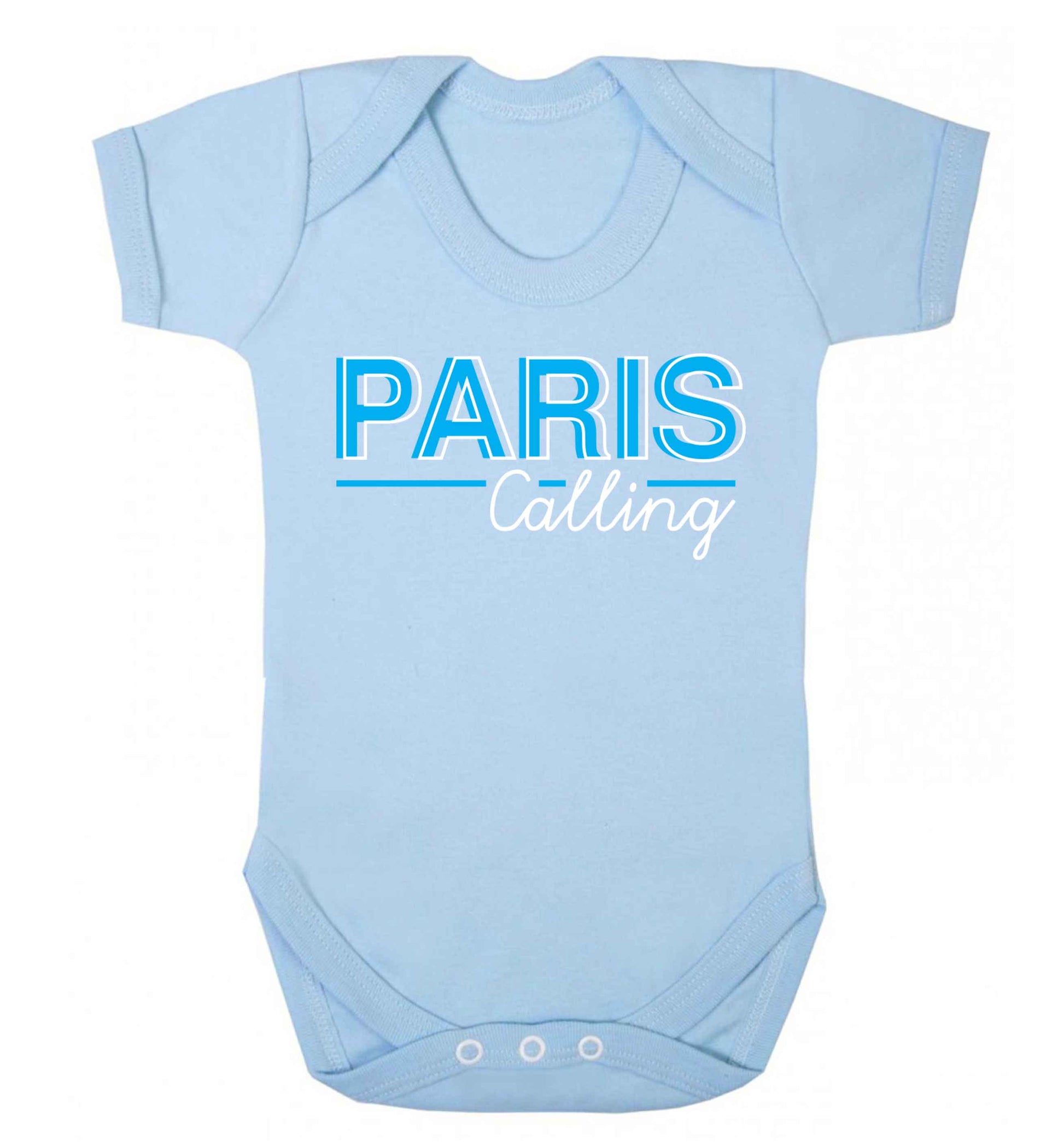 Paris calling Baby Vest pale blue 18-24 months