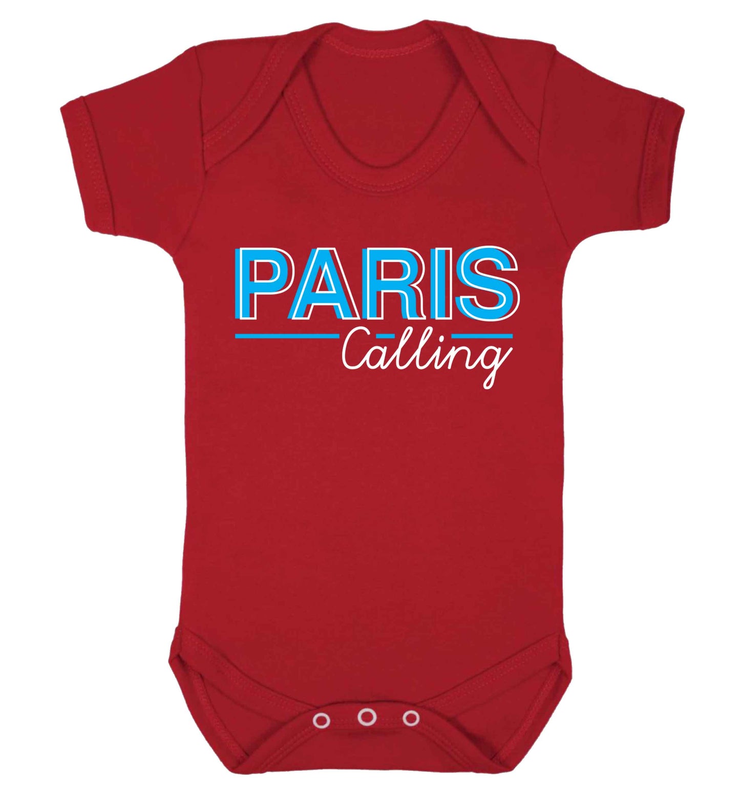 Paris calling Baby Vest red 18-24 months