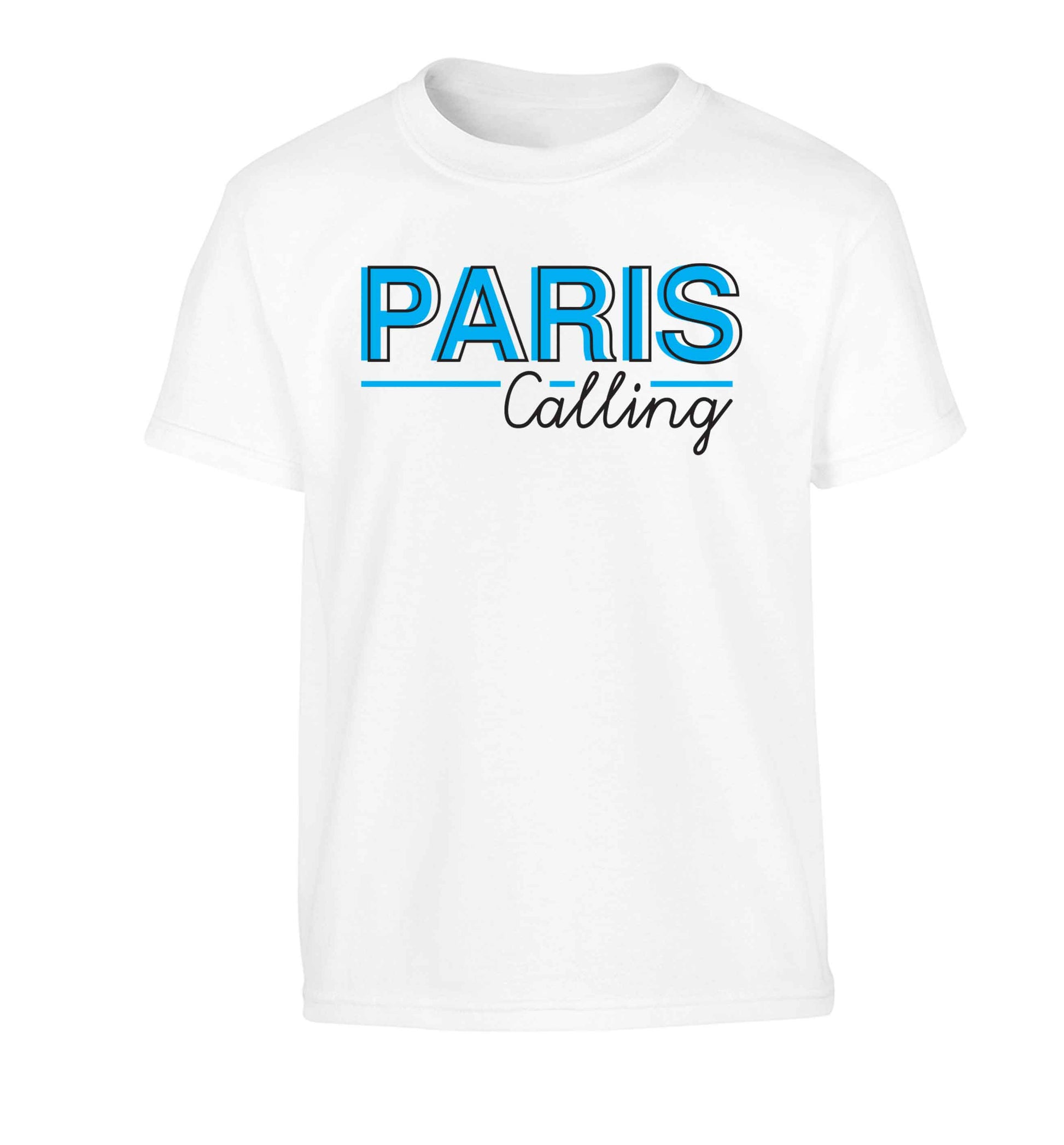 Paris calling Children's white Tshirt 12-13 Years