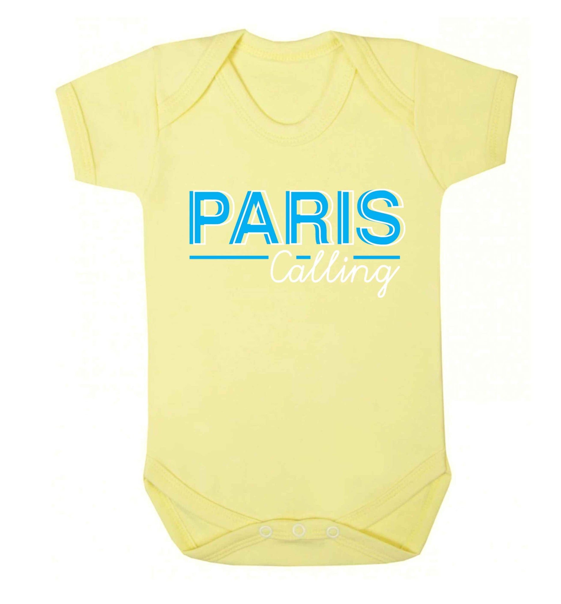 Paris calling Baby Vest pale yellow 18-24 months