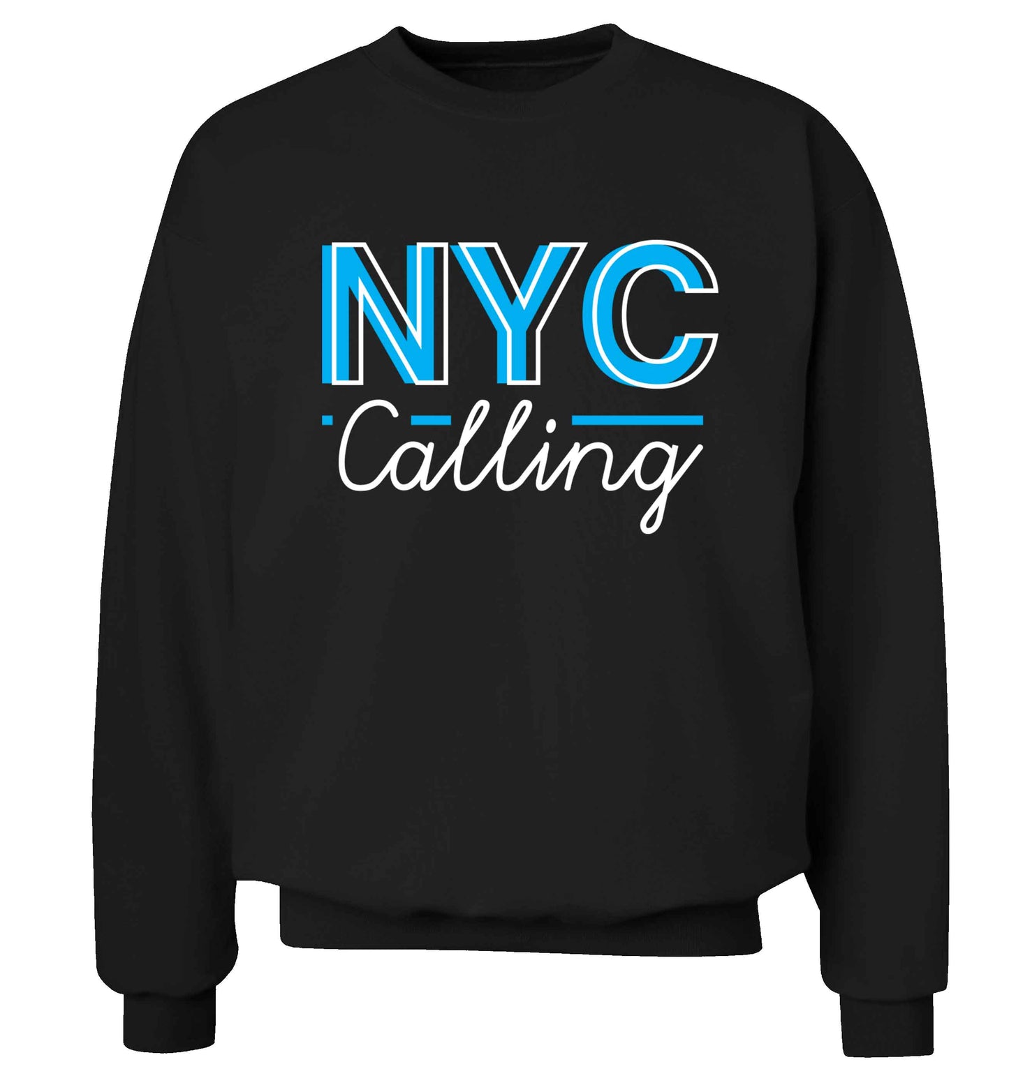 NYC calling Adult's unisex black Sweater 2XL