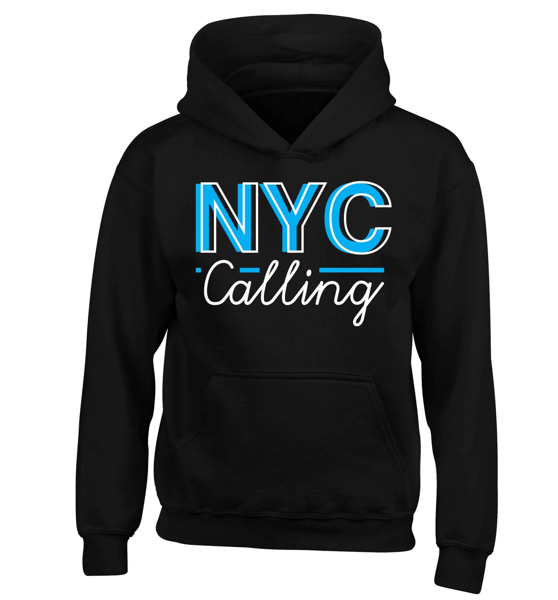 NYC calling children's black hoodie 12-13 Years