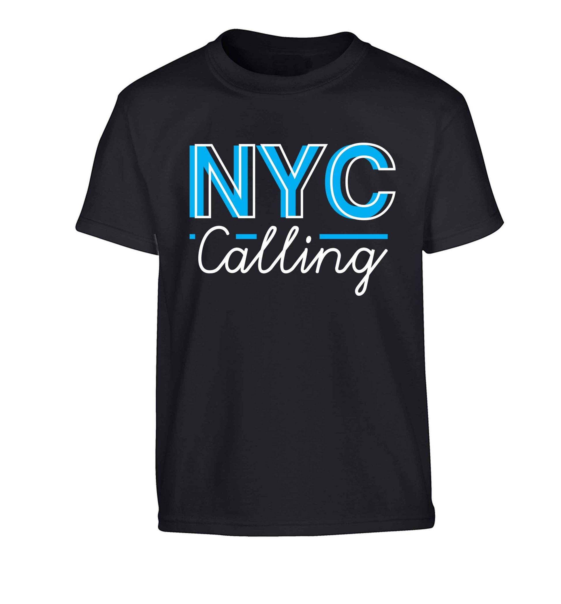 NYC calling Children's black Tshirt 12-13 Years