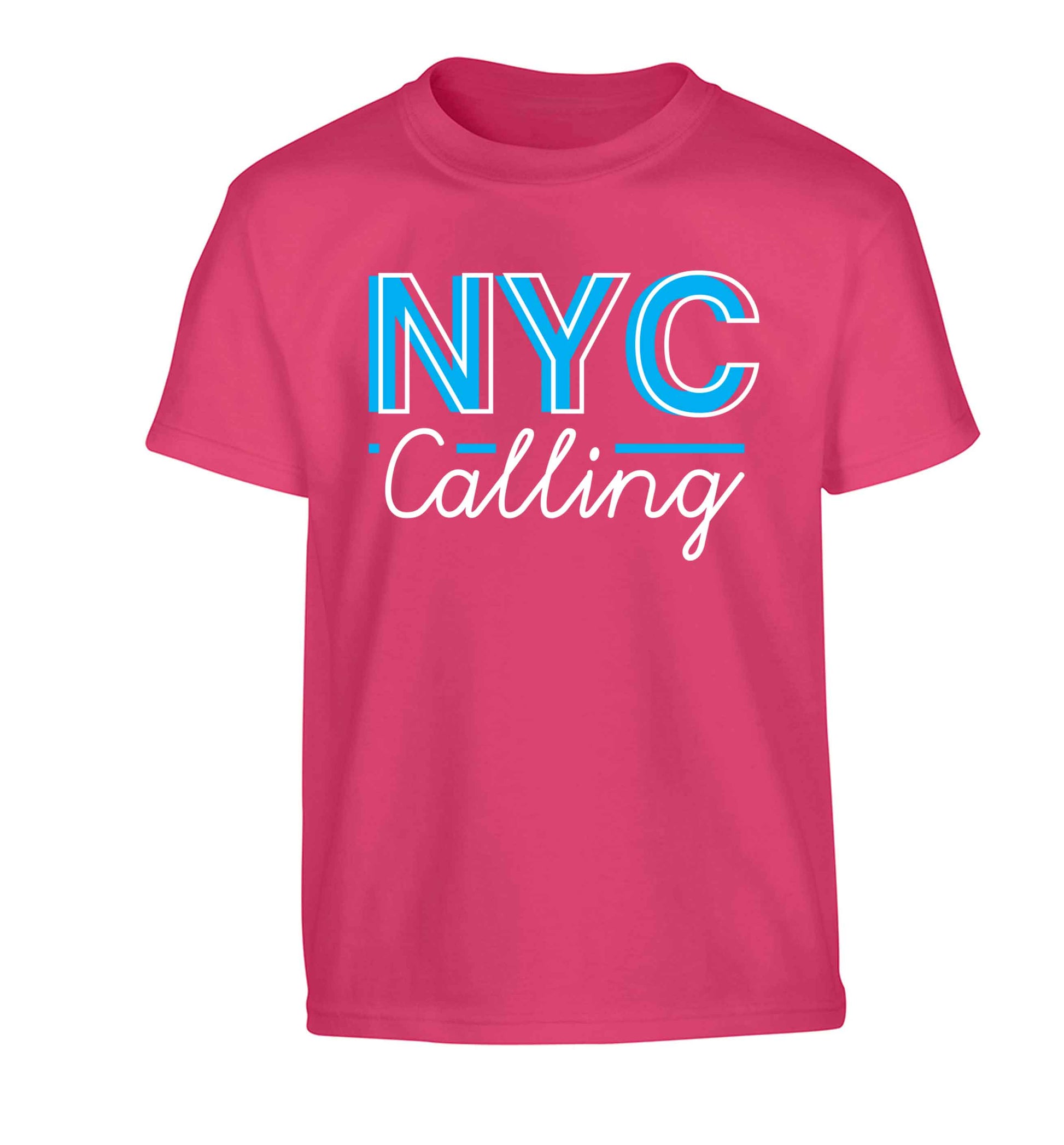 NYC calling Children's pink Tshirt 12-13 Years