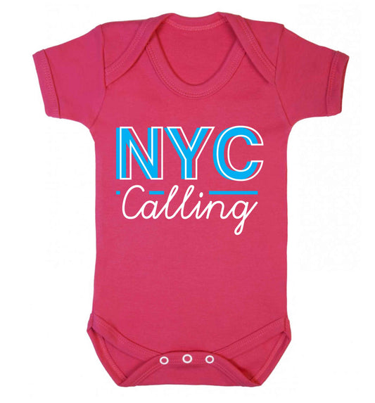 NYC calling Baby Vest dark pink 18-24 months