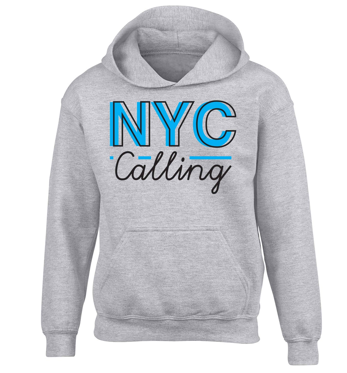 NYC calling children's grey hoodie 12-13 Years