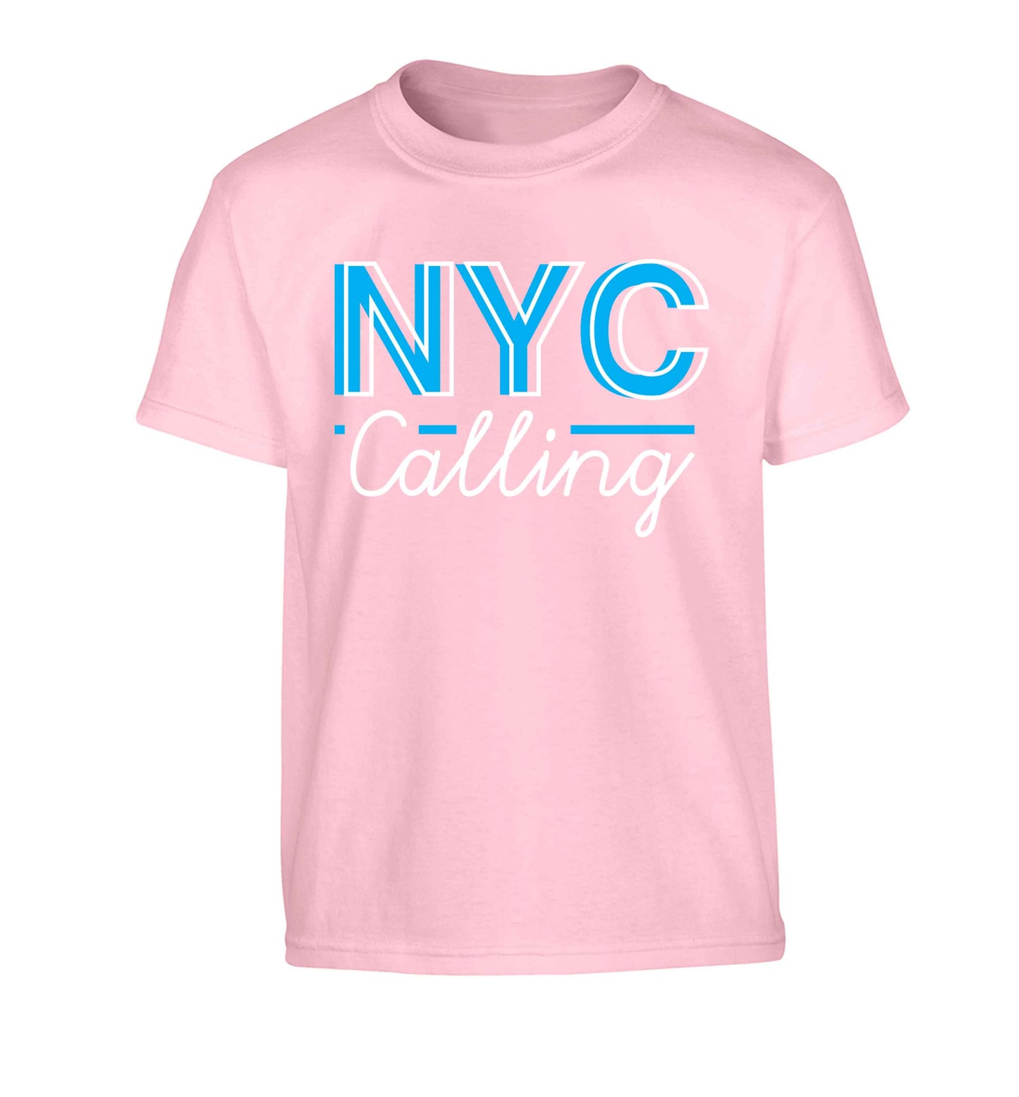 NYC calling Children's light pink Tshirt 12-13 Years