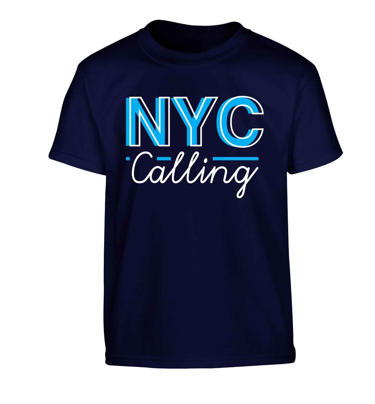 NYC calling Children's navy Tshirt 12-13 Years