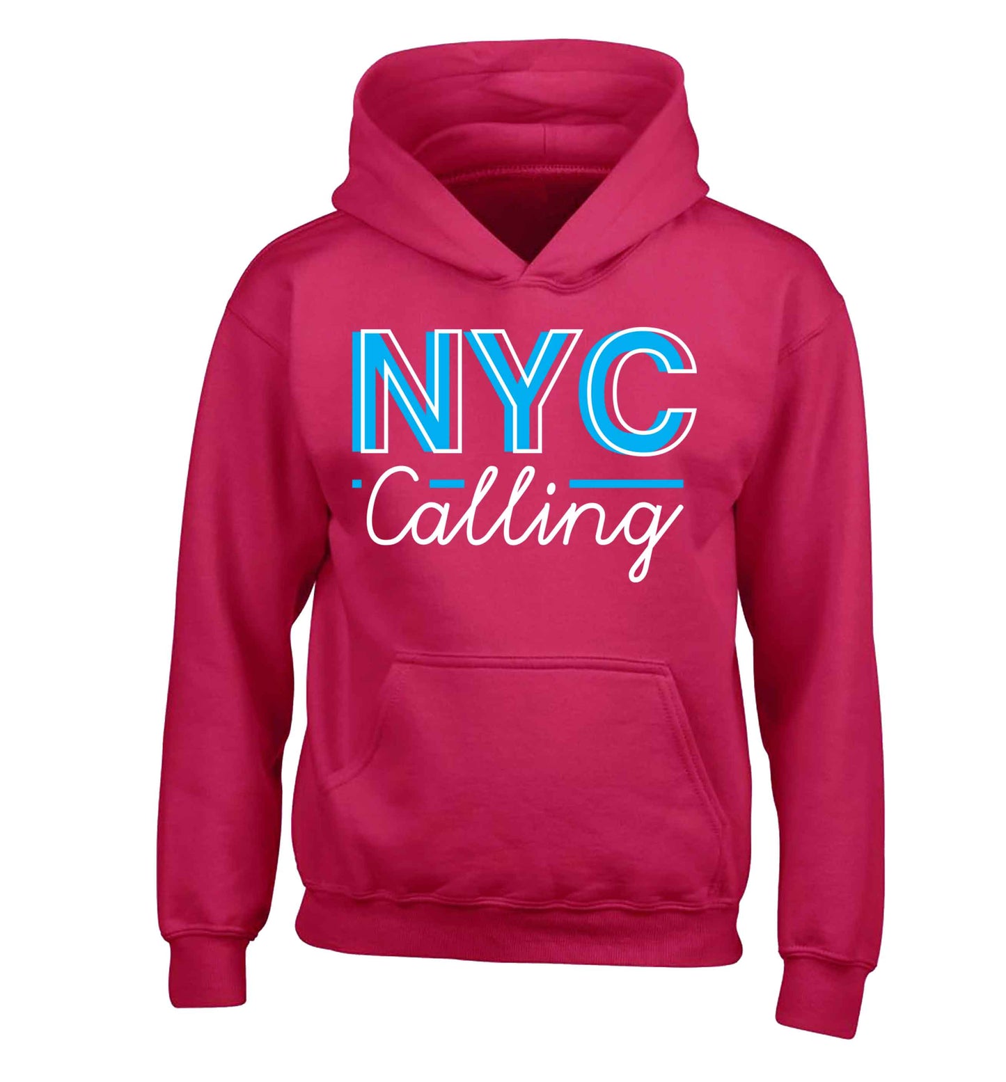 NYC calling children's pink hoodie 12-13 Years