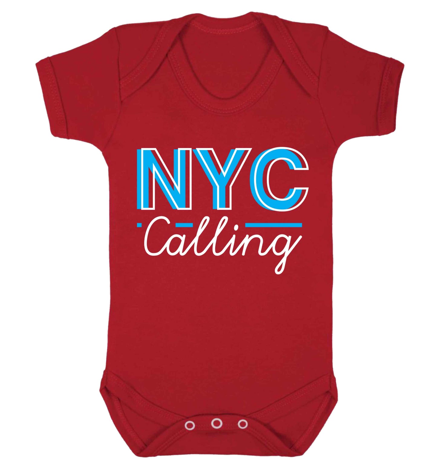 NYC calling Baby Vest red 18-24 months