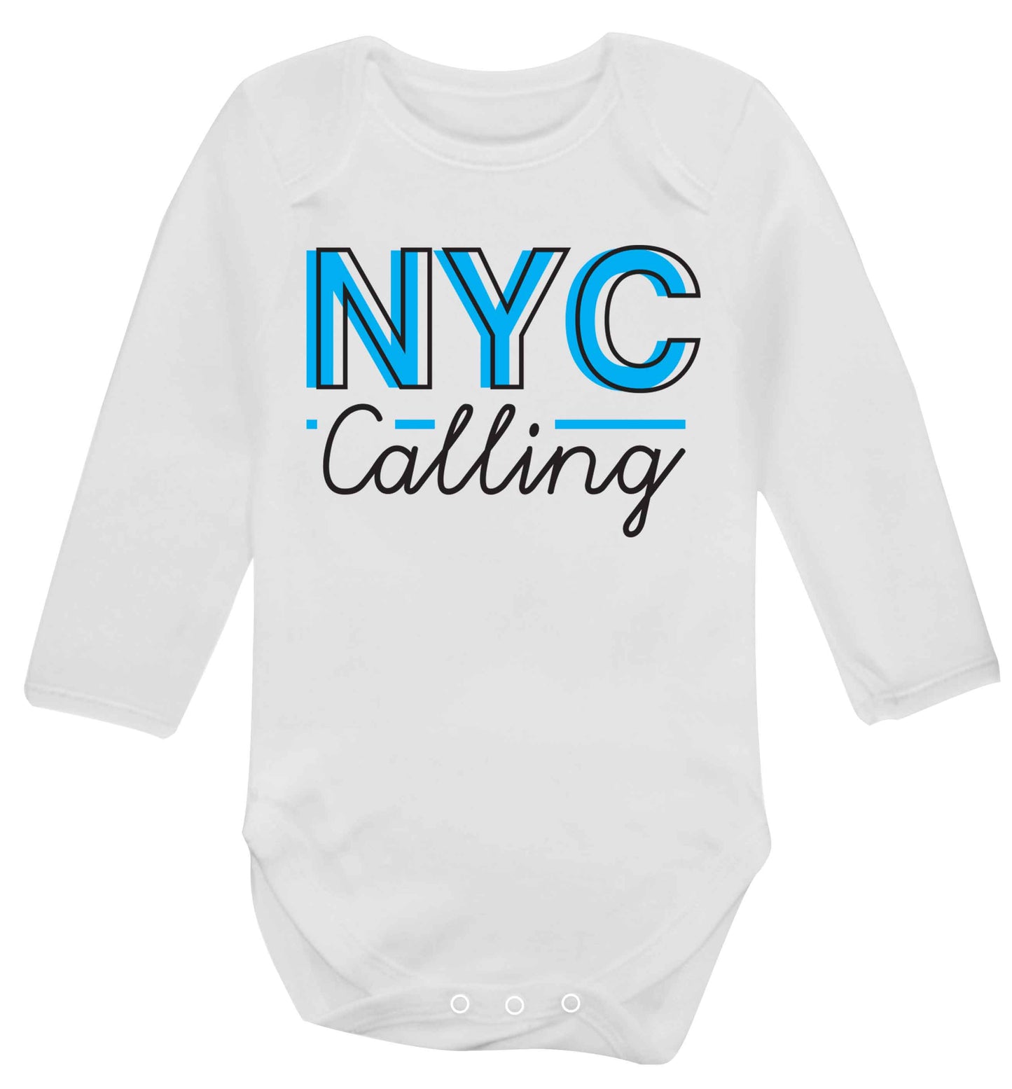 NYC calling Baby Vest long sleeved white 6-12 months