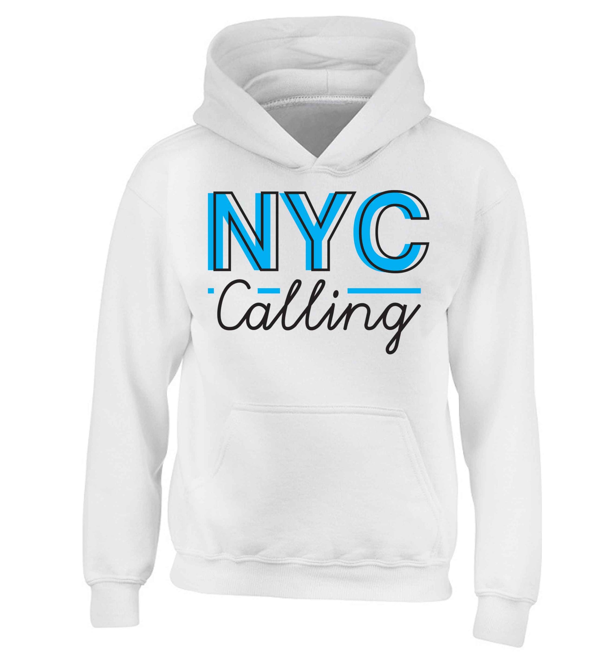 NYC calling children's white hoodie 12-13 Years