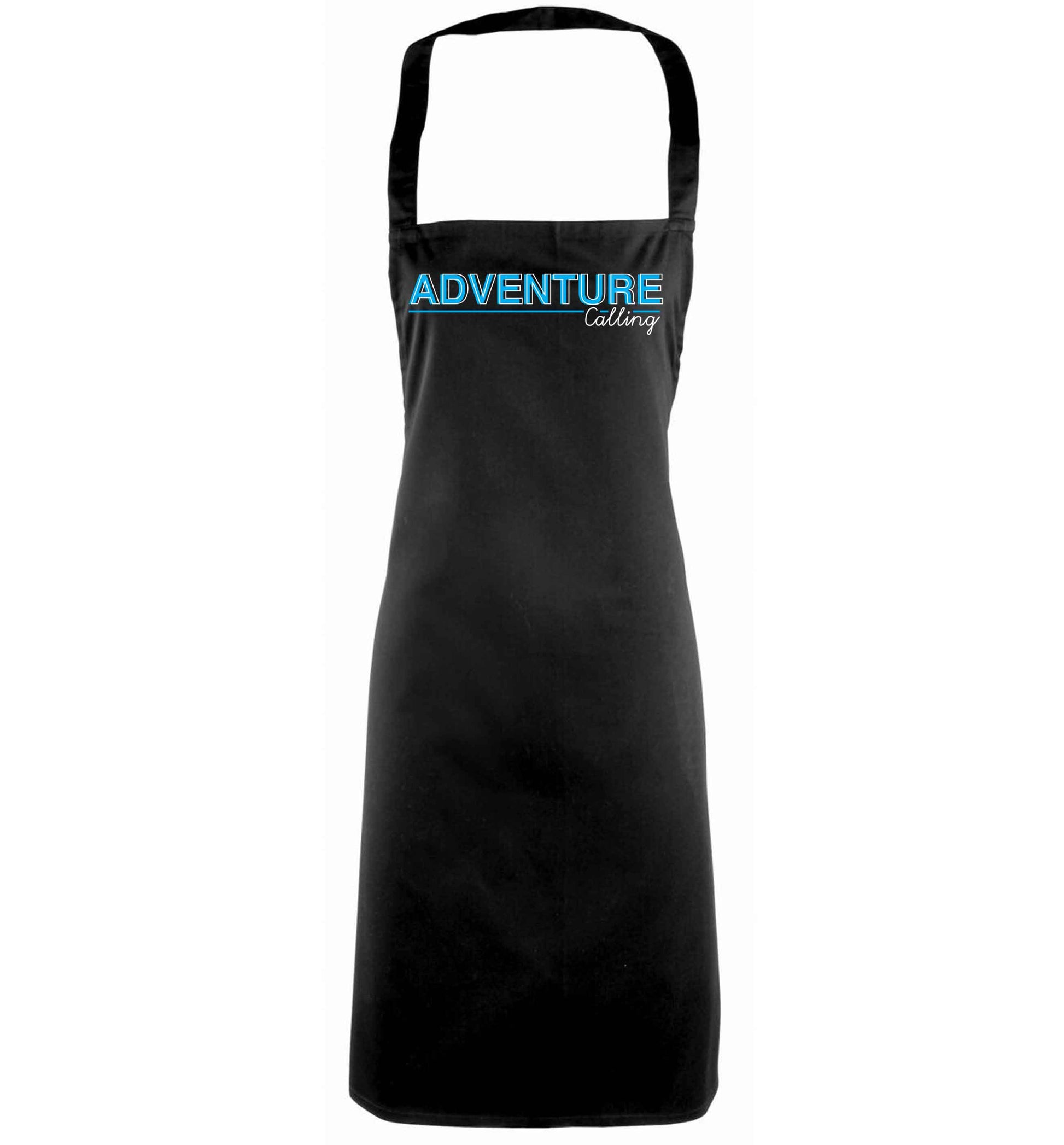 Adventure calling black apron
