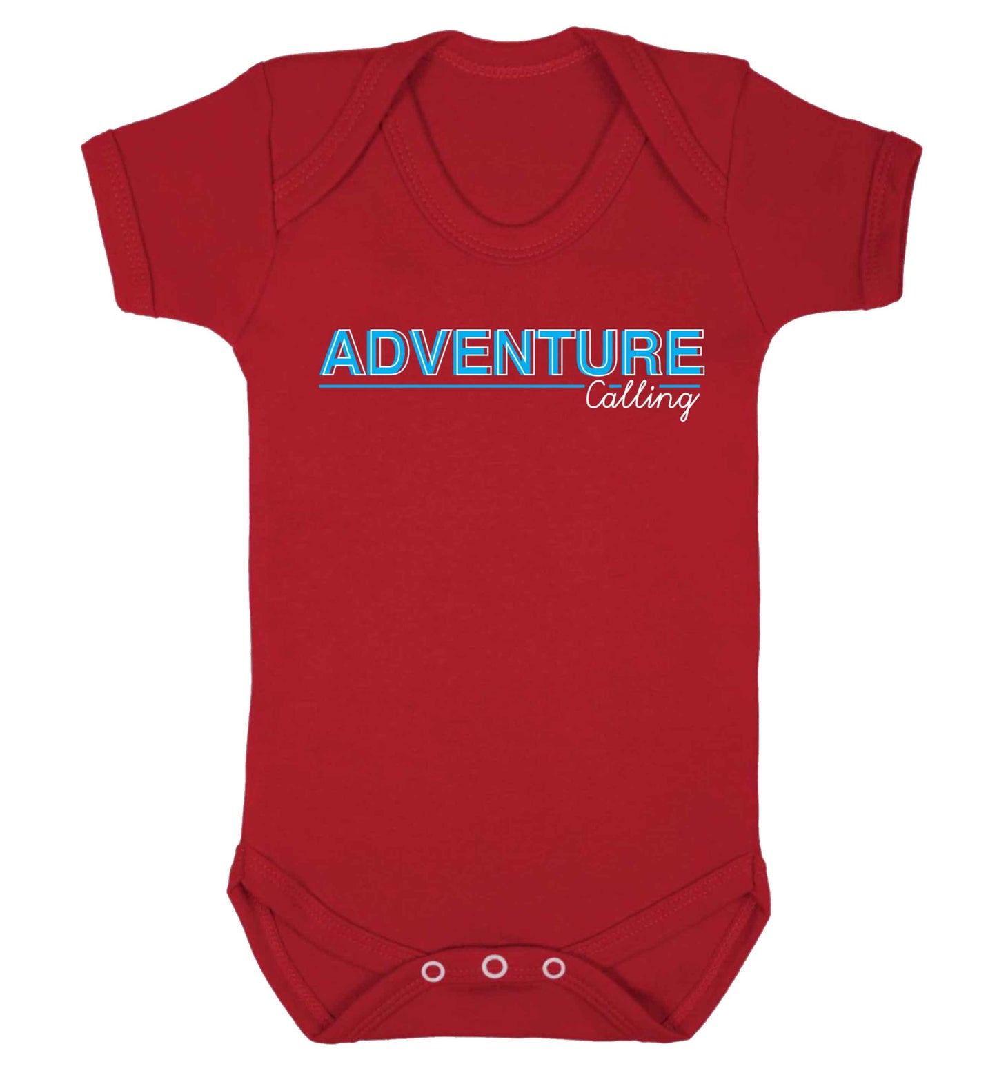 Adventure calling Baby Vest red 18-24 months