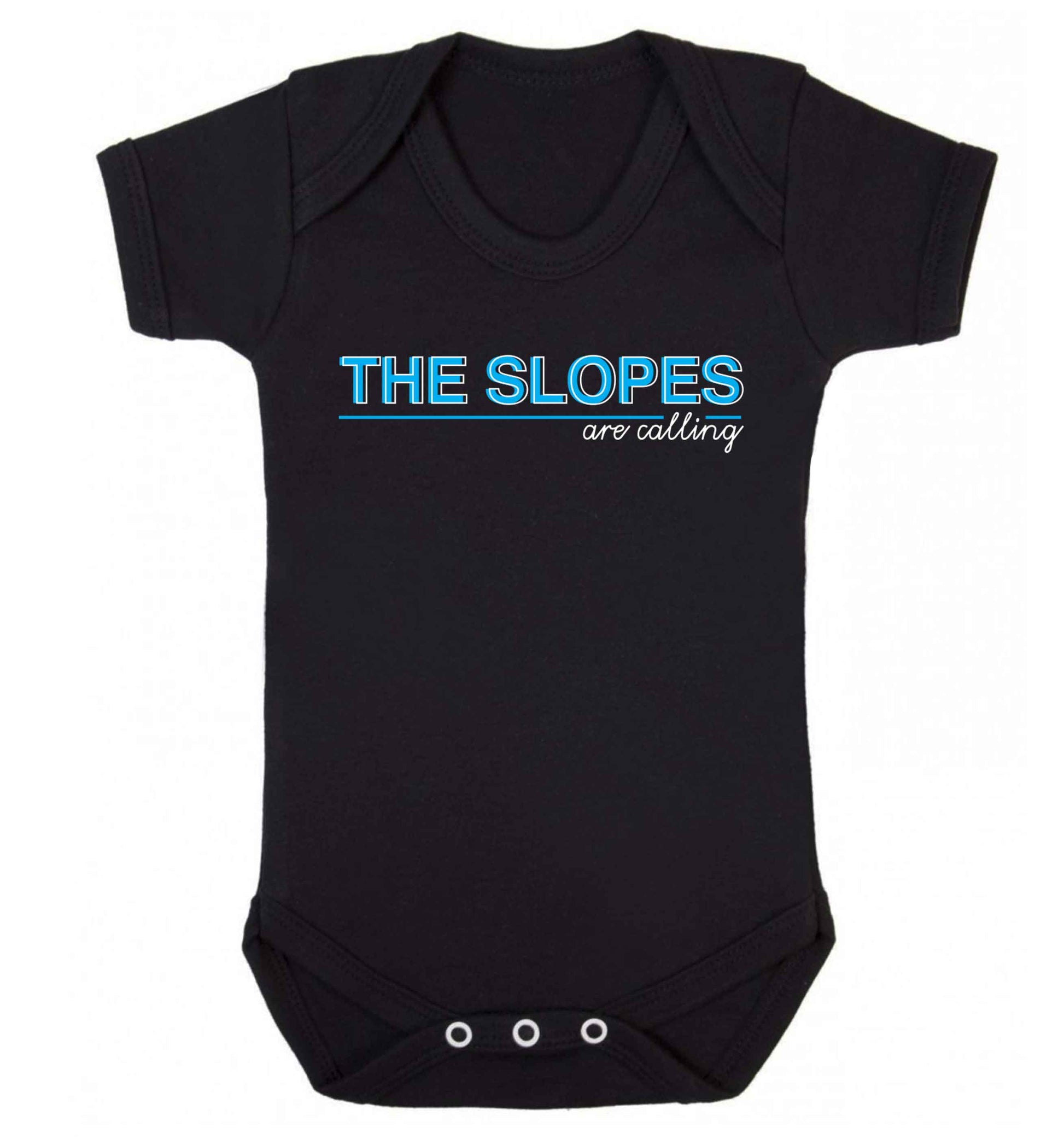 The slopes are calling Baby Vest black 18-24 months