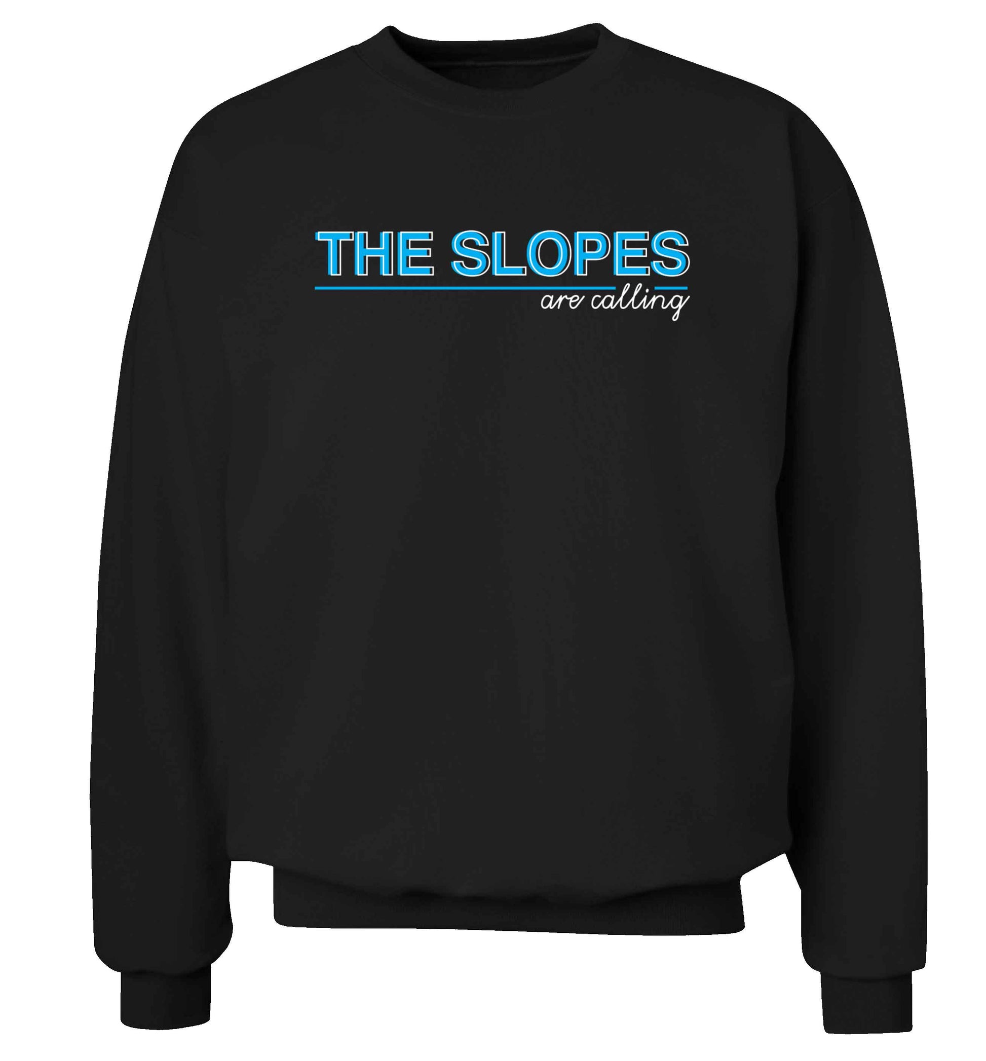 The slopes are calling Adult's unisex black Sweater 2XL