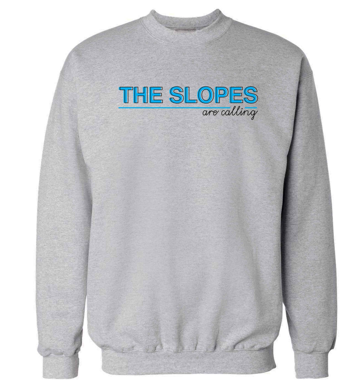 The slopes are calling Adult's unisex grey Sweater 2XL