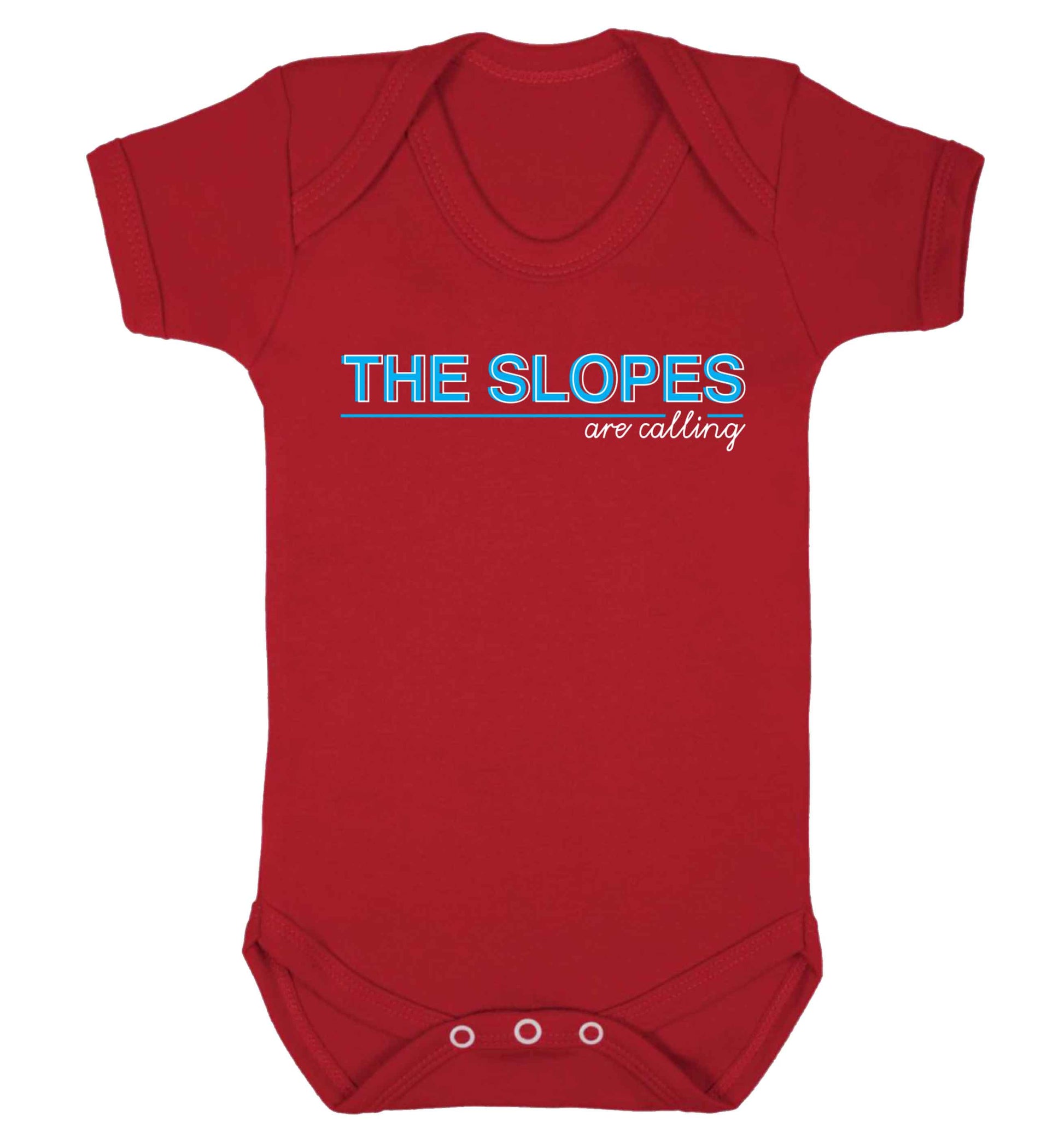 The slopes are calling Baby Vest red 18-24 months