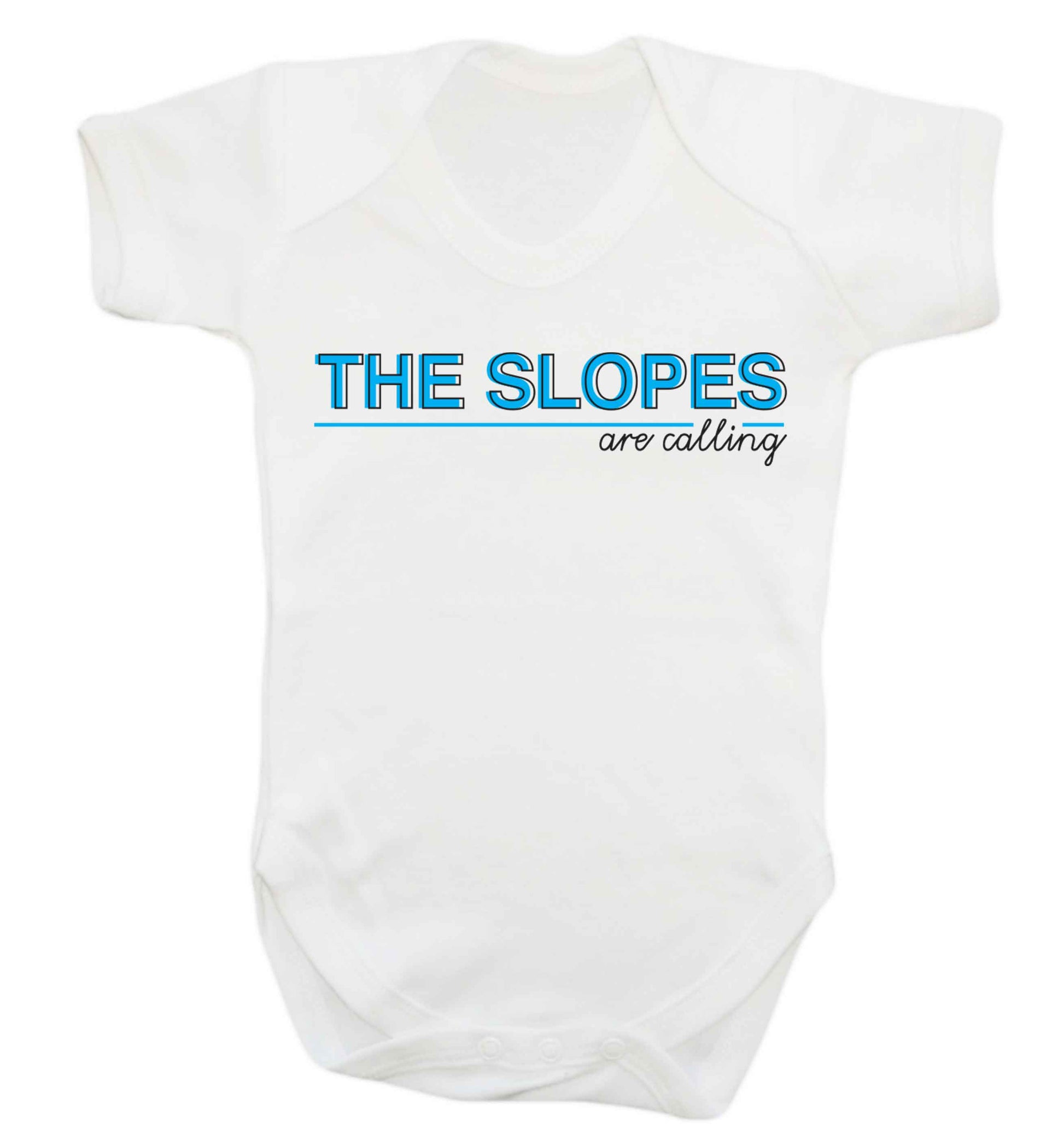 The slopes are calling Baby Vest white 18-24 months