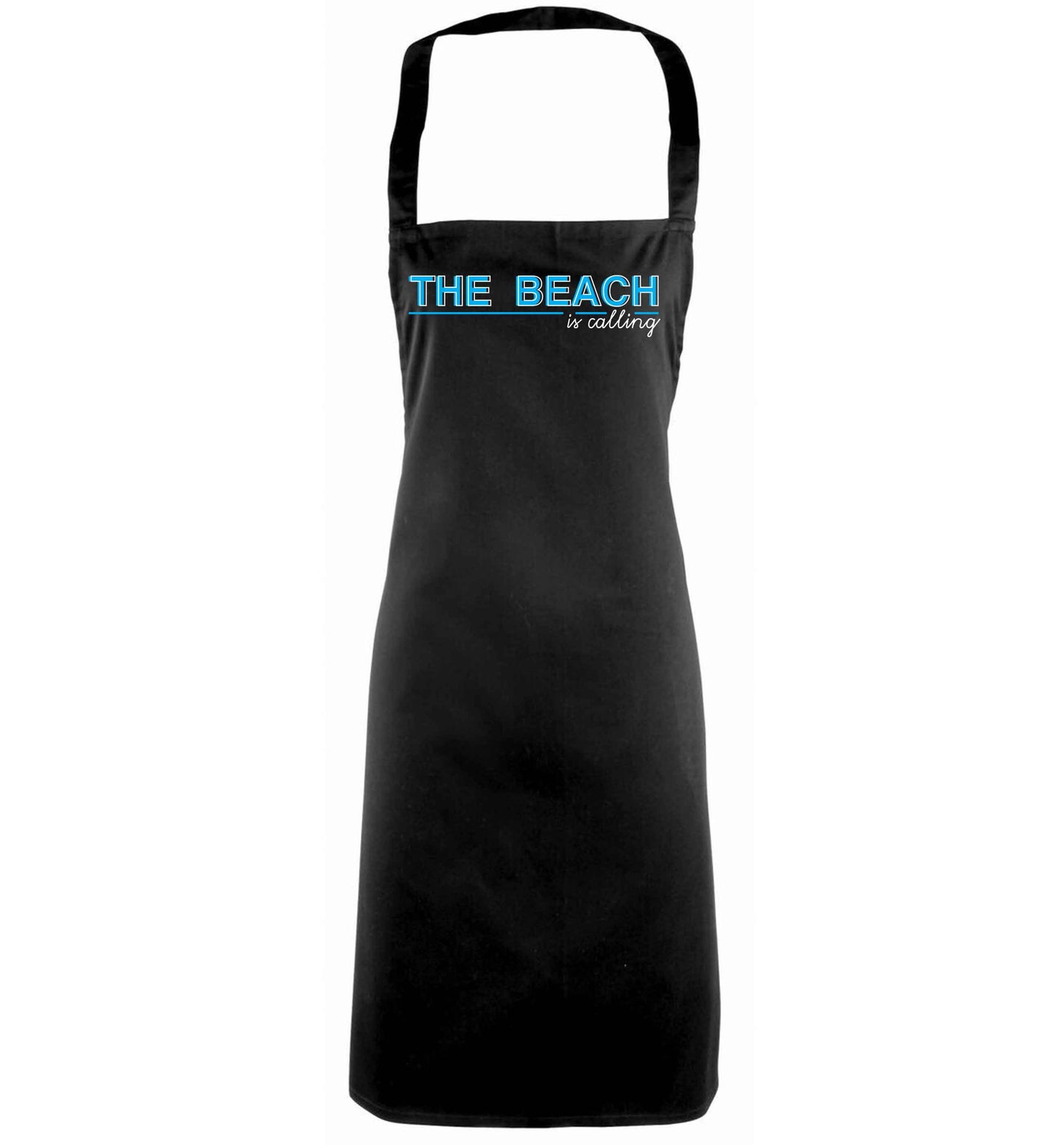 The beach is calling black apron