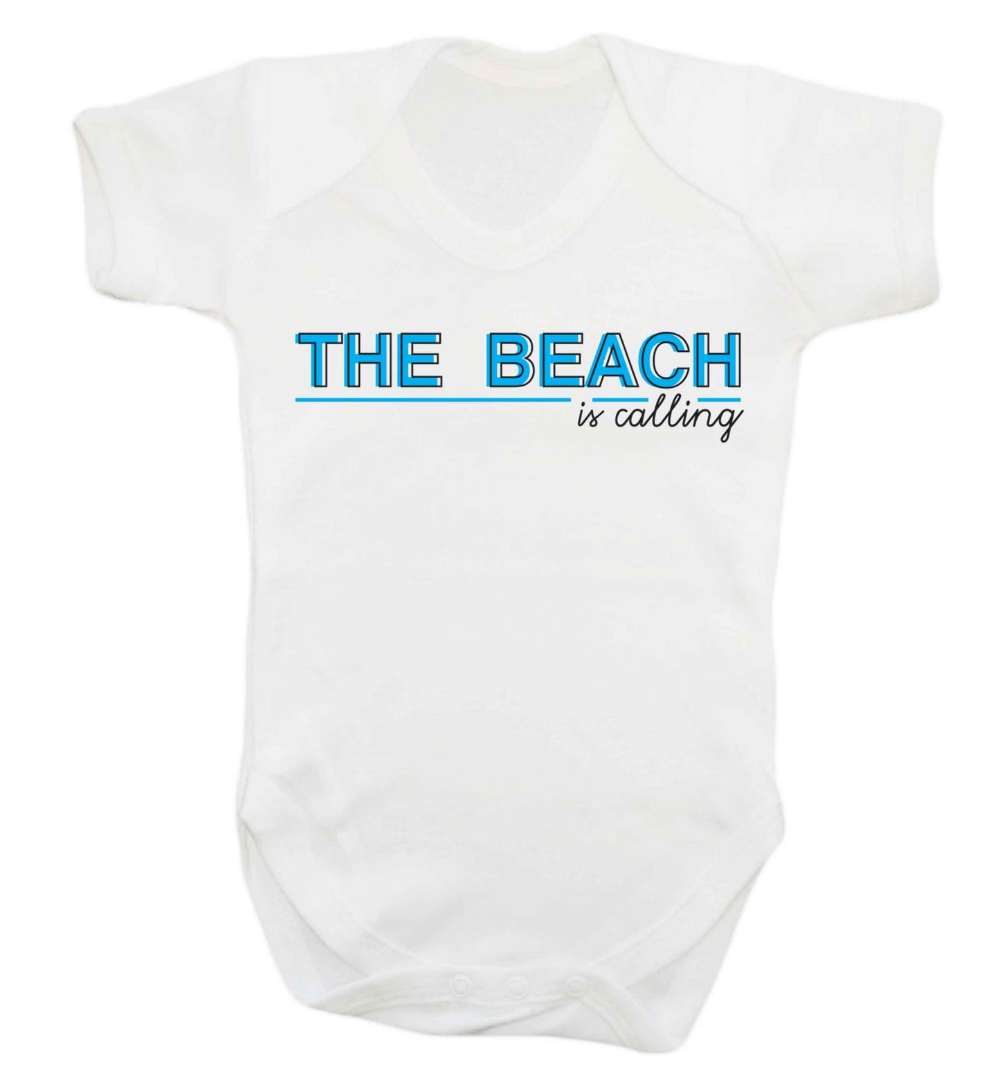 The beach is calling Baby Vest white 18-24 months
